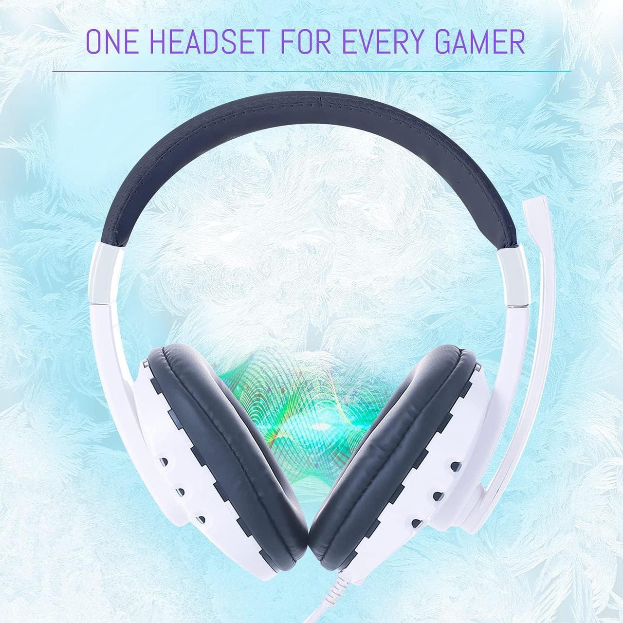 Alt view image 4 of 7 - Gaming Keyboard and Mouse and Gaming Headset & Mouse Pad, Wired LED RGB Backlight Bundle for PC Gamers Users - 4 in 1 - White