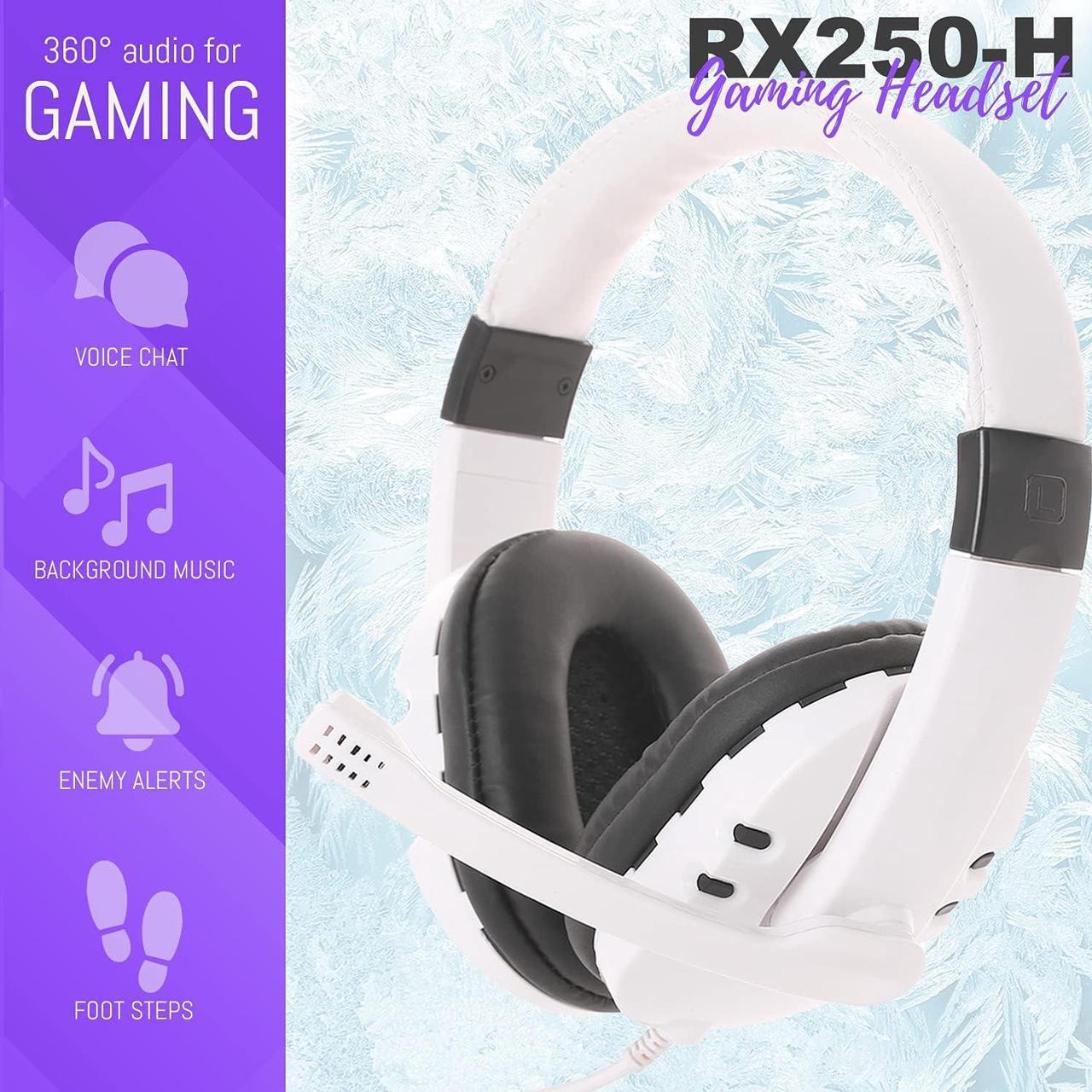 Alt view image 5 of 7 - Gaming Keyboard and Mouse and Gaming Headset & Mouse Pad, Wired LED RGB Backlight Bundle for PC Gamers Users - 4 in 1 - White