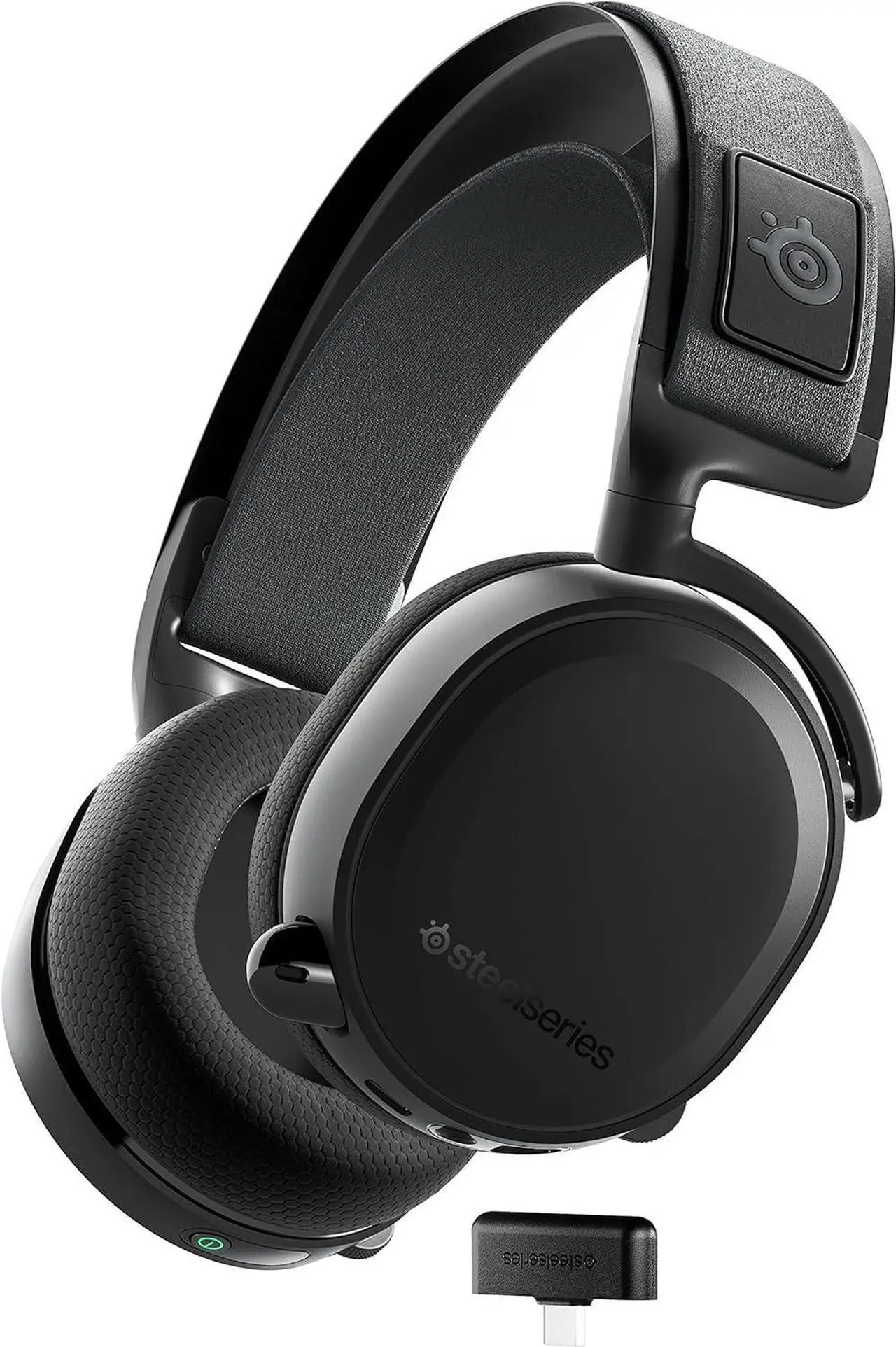 Main image of SteelSeries Arctis 7+ Wireless Gaming Headset  Lossless 2.4 GHz  30 Hour Battery Life  USB-C  7.1 Surround  For PC, PS5, PS4, Mac, Android and Switch - Black