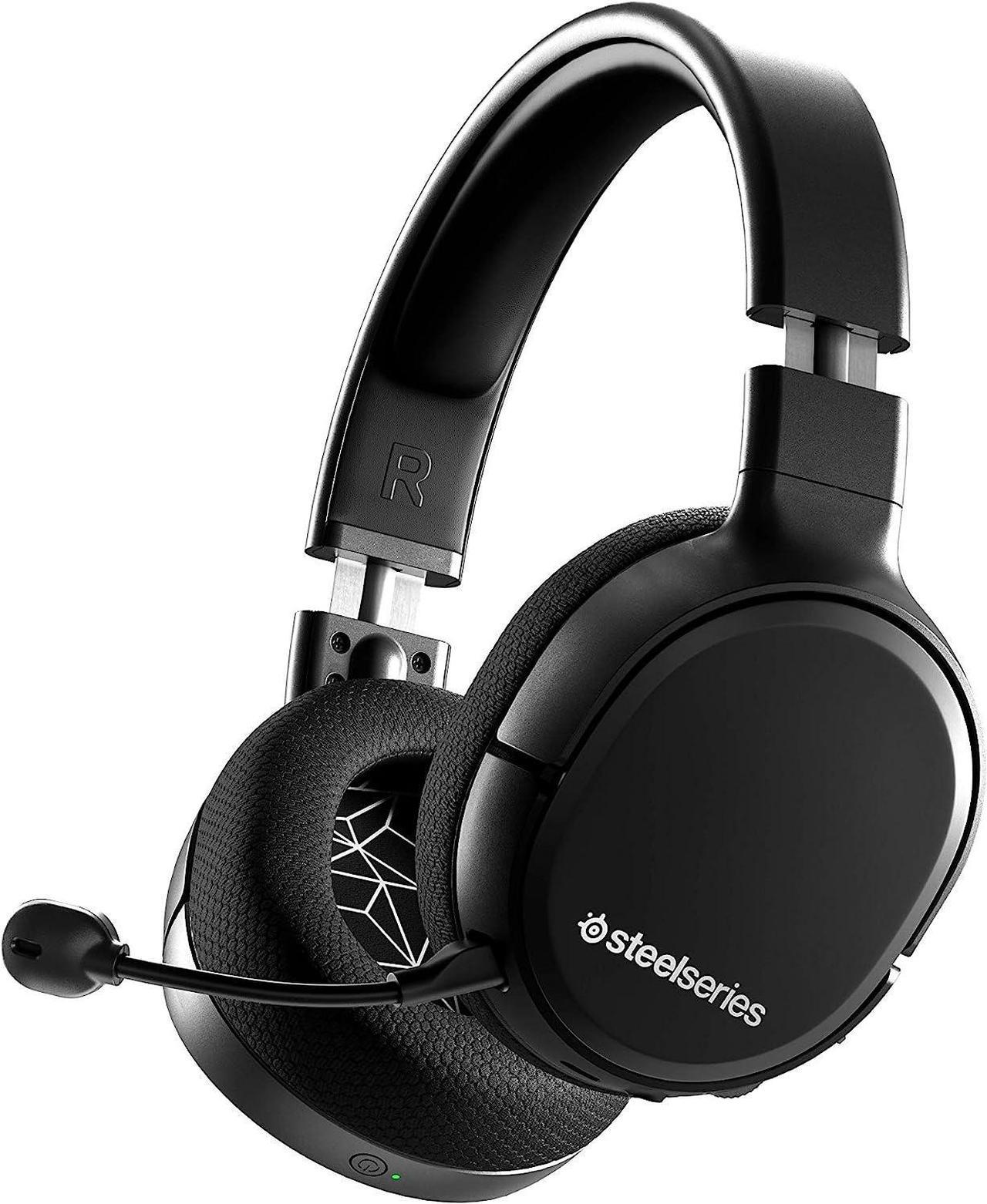 SteelSeries Arctis 1 Wireless Gaming Headset  USB-C  Detachable Clearcast Microphone  for PC, PS4, Nintendo Switch and Lite, Android  Black