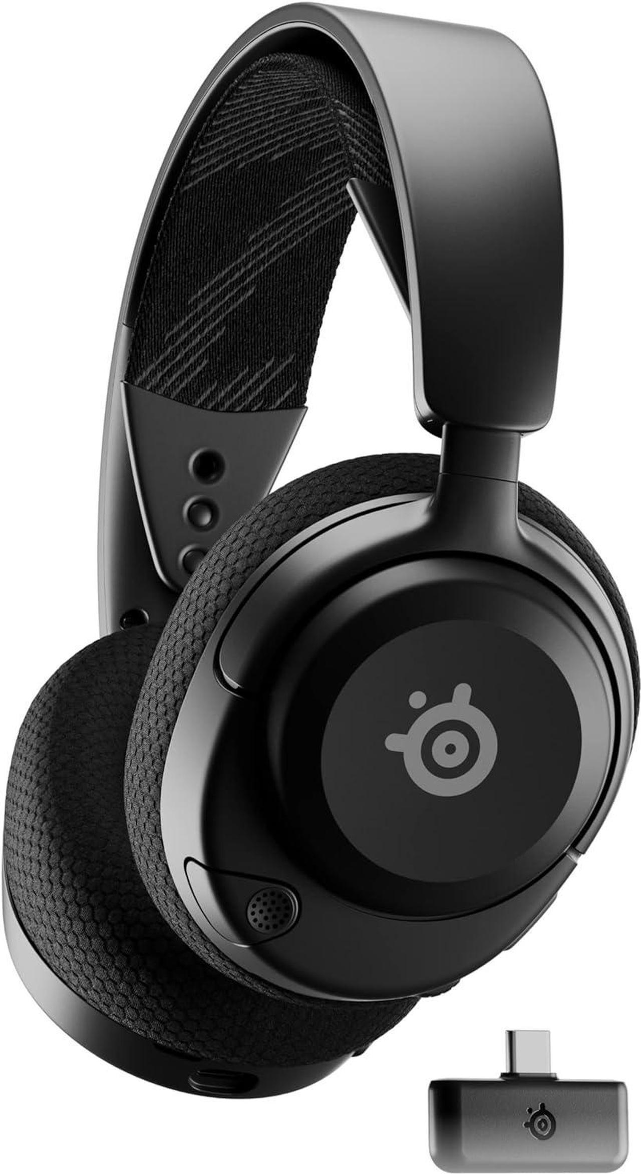 SteelSeries New Arctis Nova 4 Wireless Multi-Platform Gaming Headset  360° Spatial Audio 2.4GHz High-Speed Wireless  36 Hr Battery  USB-C  ClearCast Gen 2 Mic  PC, Playstation, Switch, Meta