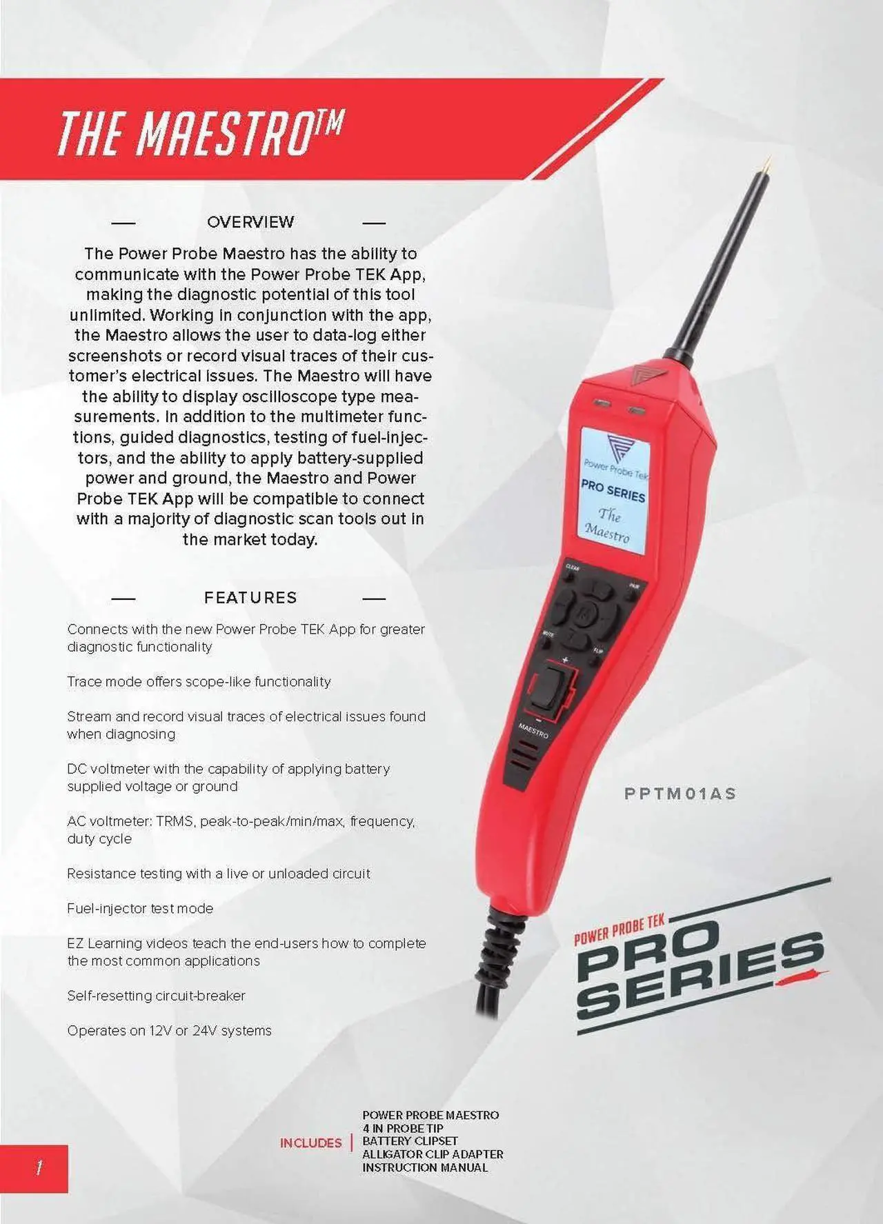Alt view image 4 of 6 - Power Probe TEK Maestro (PPTM01AS)