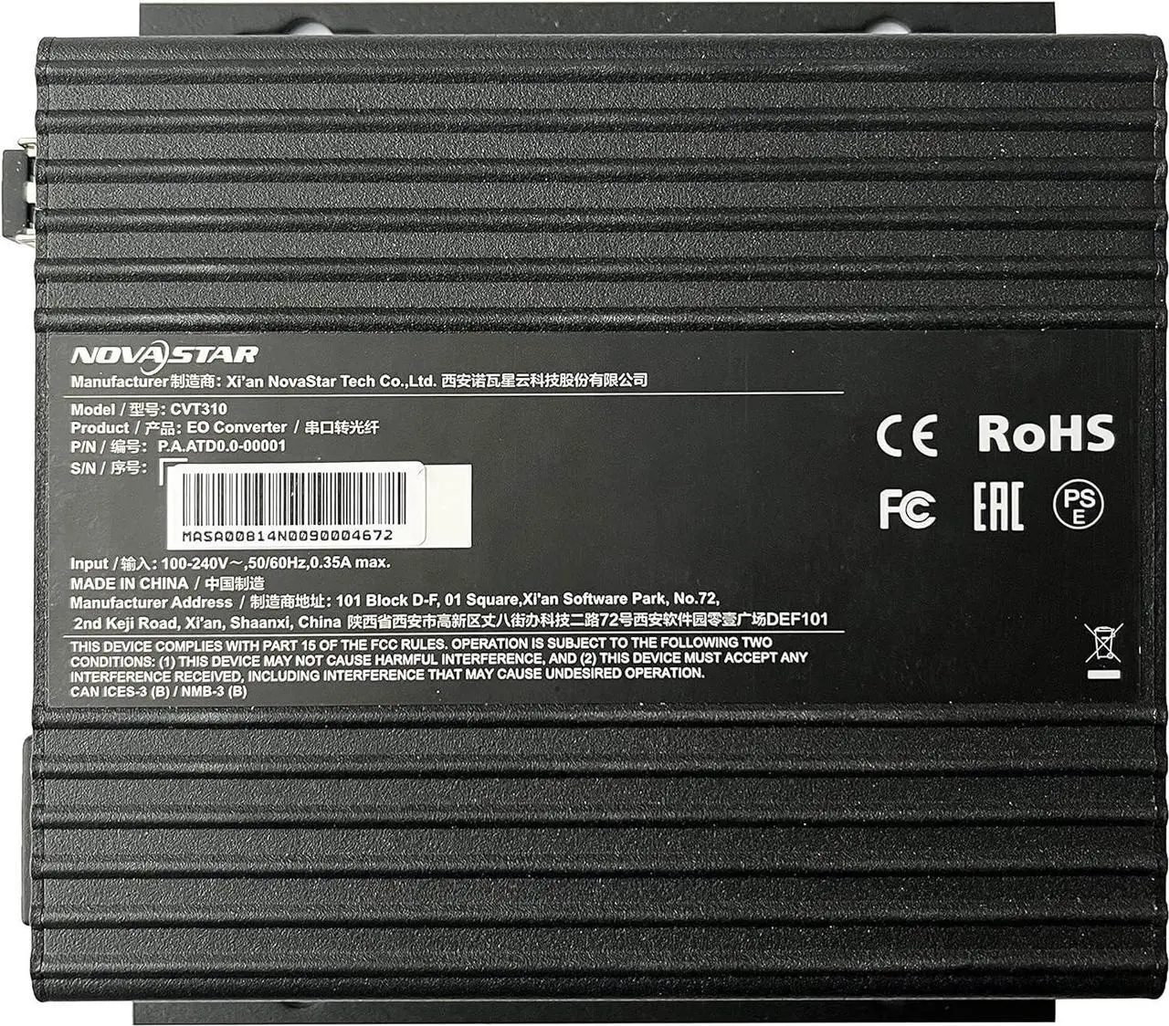 Main image of NovaStar CVT310 LED Screen Multi-Mode Fiber Converter
