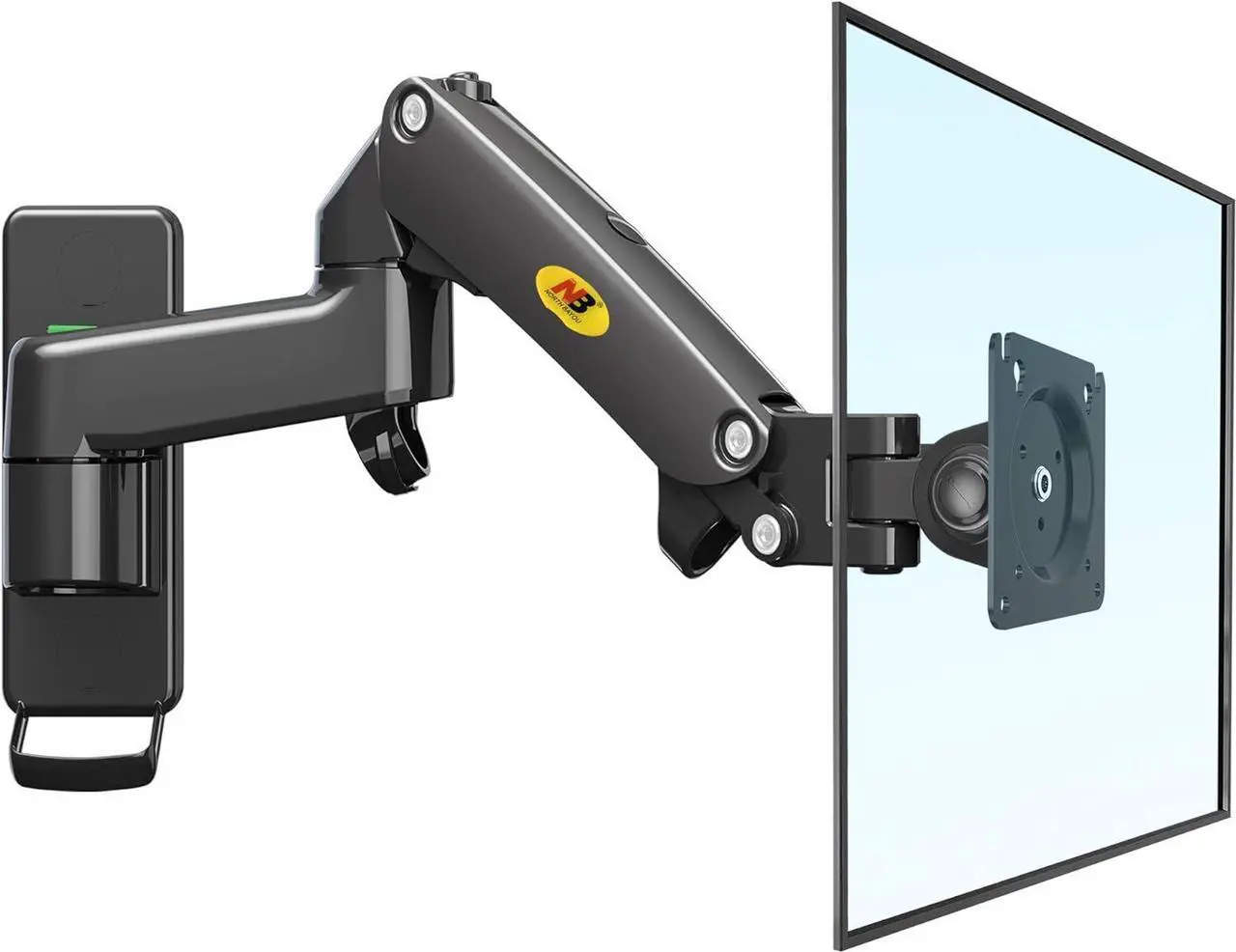 Main image of TV Monitor Wall Mount Bracket Full Motion Articulating Swivel for 17-35" Monitors (Load Capacity from 4.4 to 22lbs) Double Extension