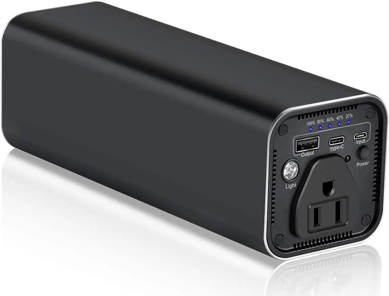 Main image of AC Outlet Portable Laptop Power Bank, Universal 116Wh/31200mAh 100W Travel Laptop Charger, External Battery Pack for MacBook, Acer, HP, Samsung, Dell, ASUS, Lenovo, Notebook, Black
