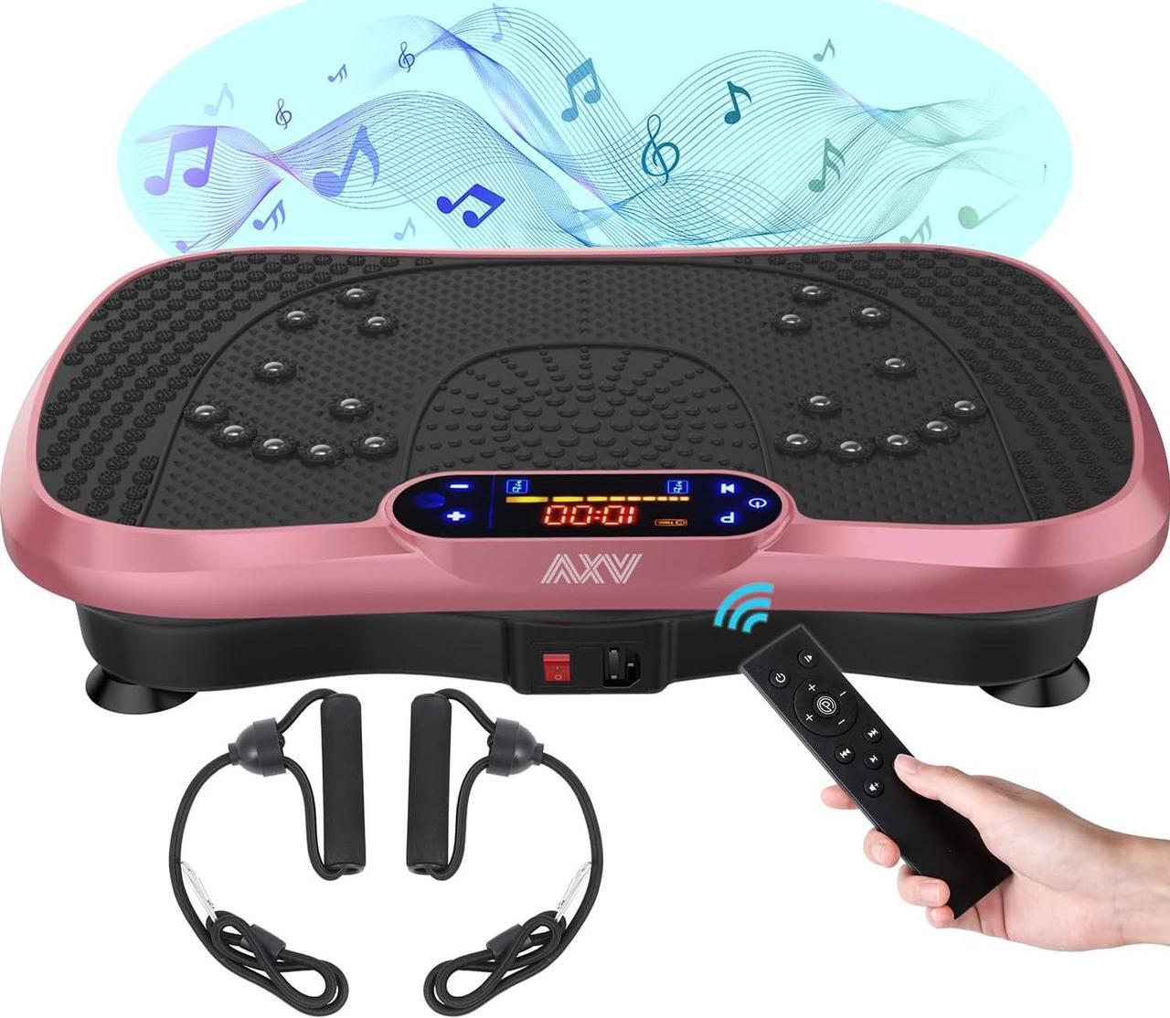 Main image of Vibration Plate Exercise Machine Whole Body Workout Power Vibrate Fitness Platform Vibrating Machine Exercise Board for Weight Loss Shaping Toning Wellness Home Gyms Workout (Slim) Pink