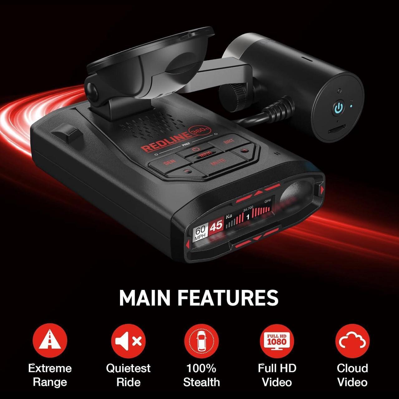 Alt view image 2 of 7 - Escort Redline 360C Laser Radar Detector & Escort M2 Smart Dash Cam Bundle - 1080P Full HD Video, Extreme Range, AI Assisted Filtering, Built-in WiFi, GPS Based and Escort Live App