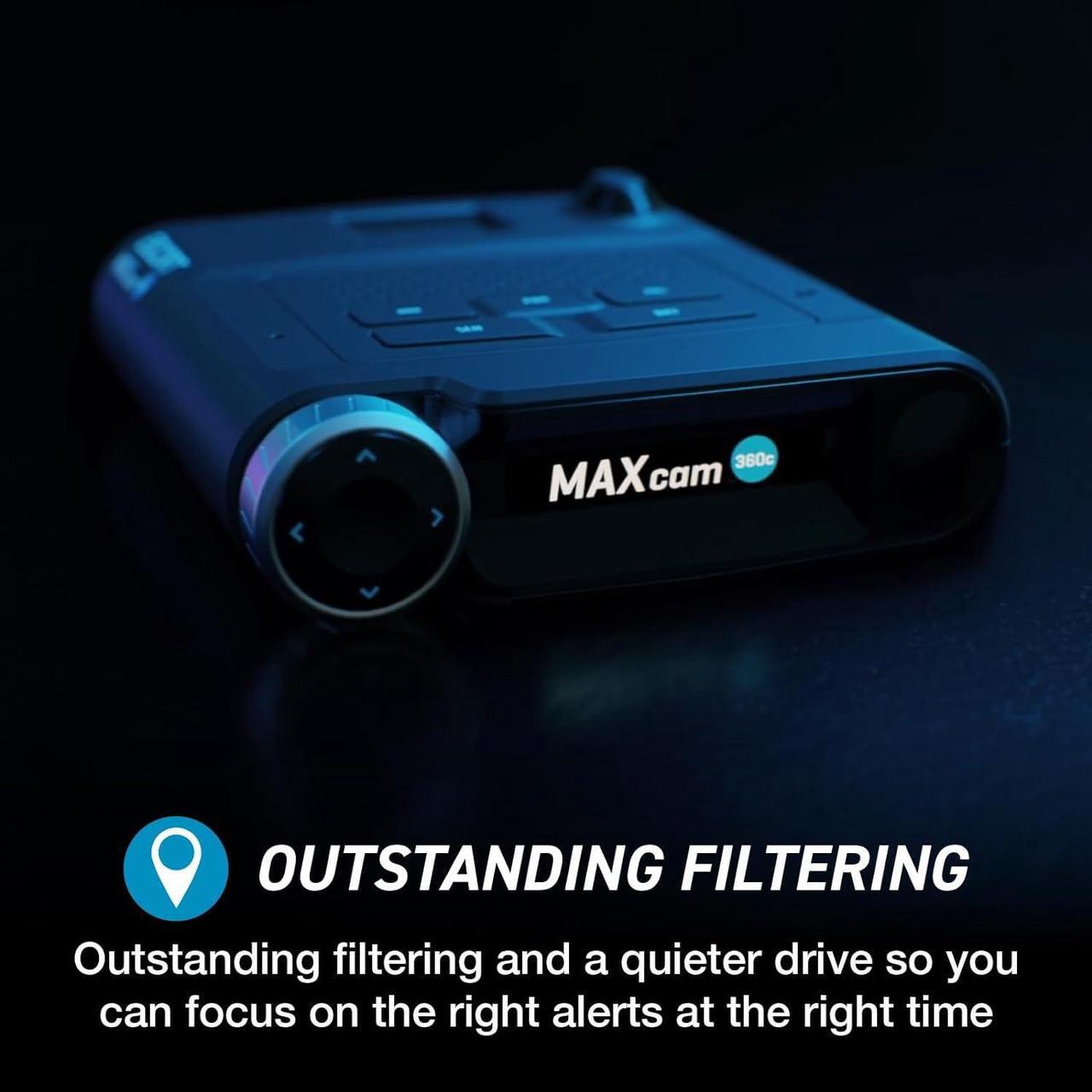 Alt view image 4 of 7 - Escort MAXcam 360c Laser Radar Detector and Dash Camera - Great Range, 360° Protection, Shared Alerts, Incident Reports, Emergency MayDay, Driver Smarter App, Dual-Band Wi-Fi, 16GB SD Card Included