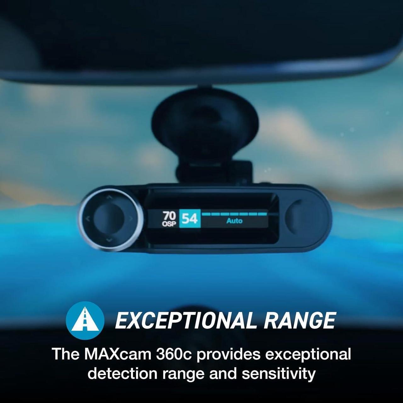 Alt view image 3 of 7 - Escort MAXcam 360c Laser Radar Detector and Dash Camera - Great Range, 360° Protection, Shared Alerts, Incident Reports, Emergency MayDay, Driver Smarter App, Dual-Band Wi-Fi, 16GB SD Card Included