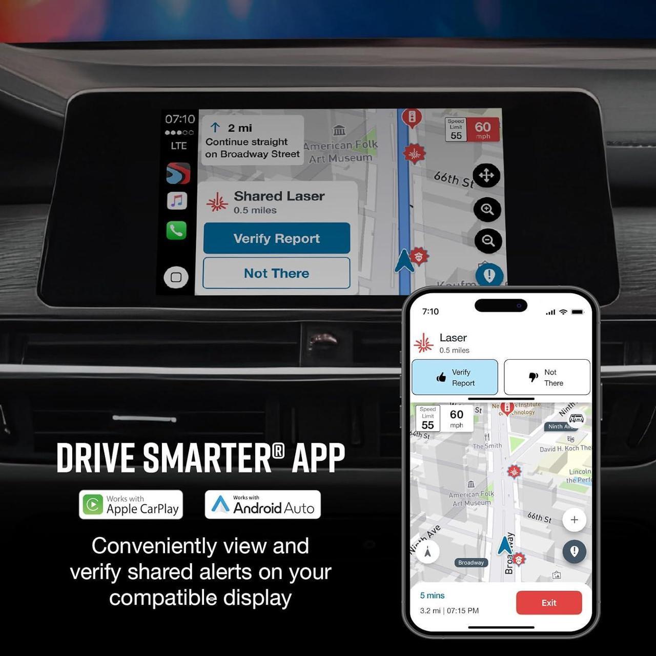 Alt view image 6 of 7 - Escort MAX 360 MKII Radar and Laser Detector & Escort M2 Smart Dash Cam Bundle - 1080P Full HD Video, Extreme Range, False-Alert Filtering, Built-in WiFi, GPS Based and Drive Smarter App
