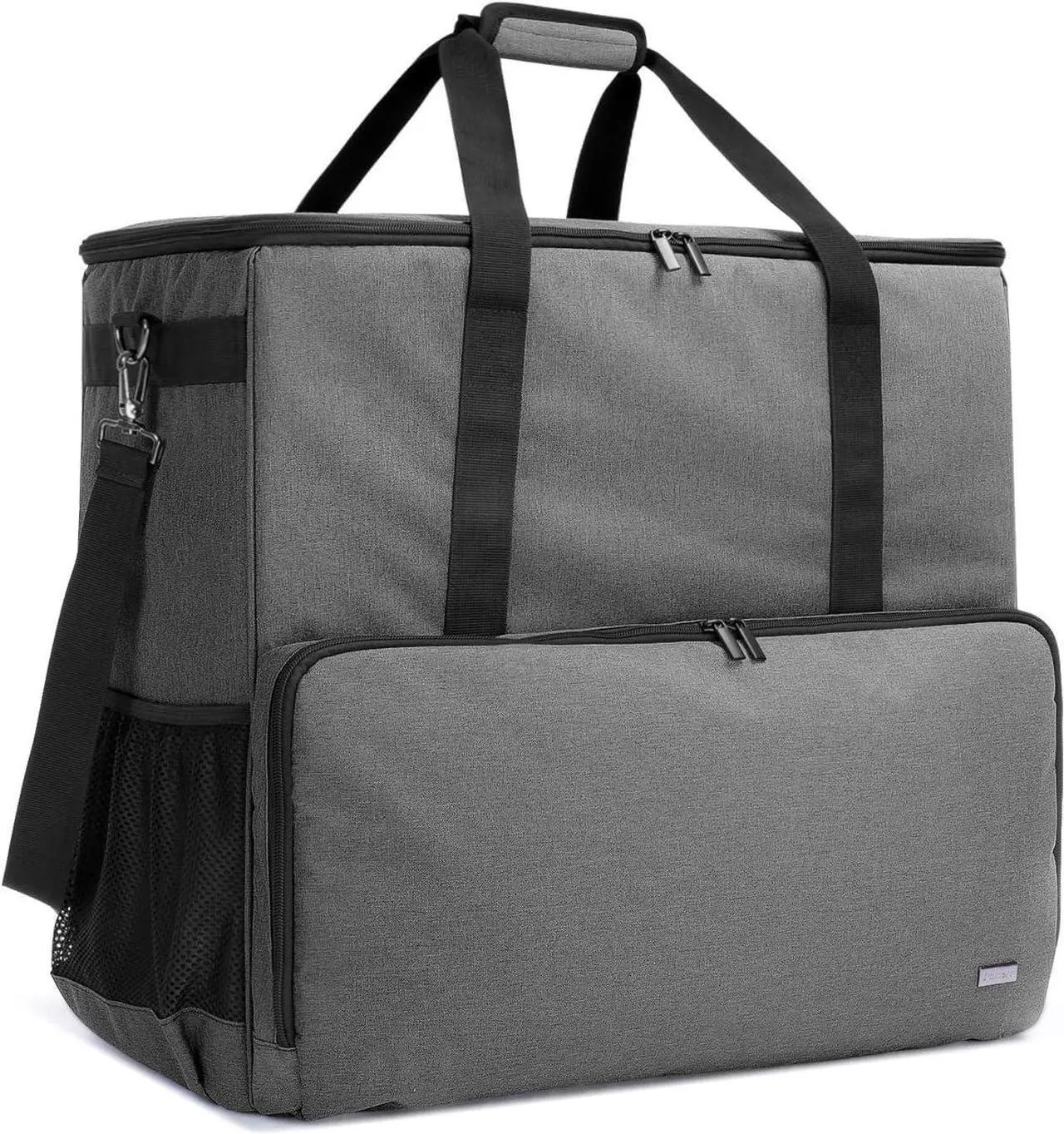 Main image of Desktop Computer Travel Bag, Carrying Case for Computer Tower PC Chassis, Keyboard, Cable and Mouse, Bag Only,Grey