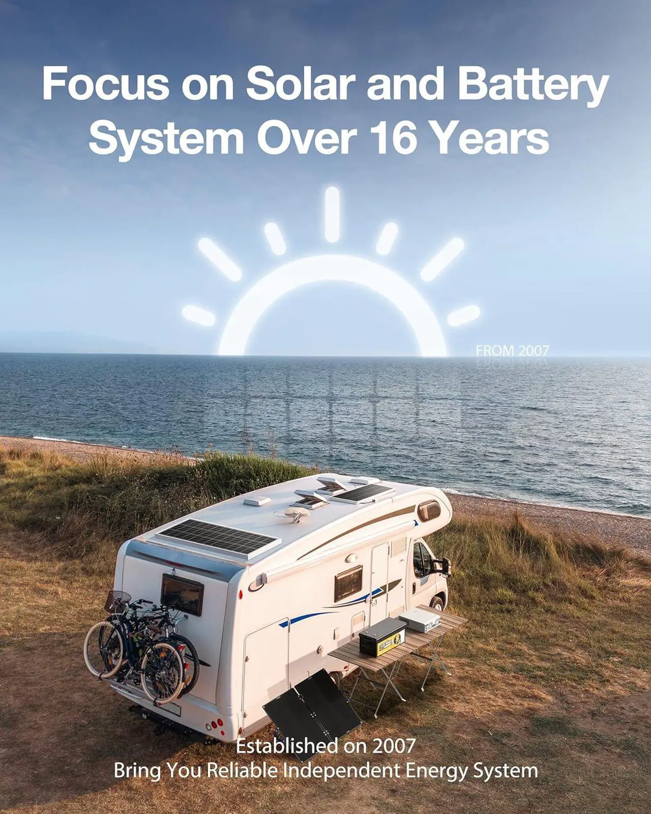 Alt view image 3 of 7 - 12V 280Ah 2Pack LiFePO4 Lithium Battery, 6000+ Deep Cycles Lithium Iron Phosphate, 7168Wh Energy, Support in Series/Parallel, for RV, Off-Grid, Solar Power System, Home Backup, UPS, Marine