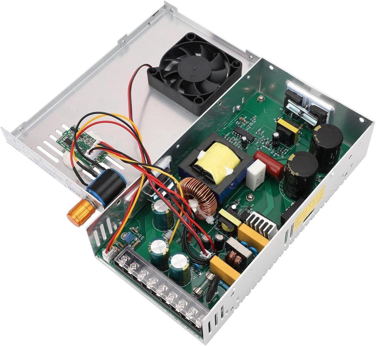 Alt view image 6 of 7 - 60V Power Supply, AC 110V 220V to DC 0-60V 8A 480W Buck Converter Dual Display, Variable Adjustable Adapter Regulated 5V 12V 24V 30V 36V 48V 60Volt Switching Voltage Transformer 3A 5A 8A Charger