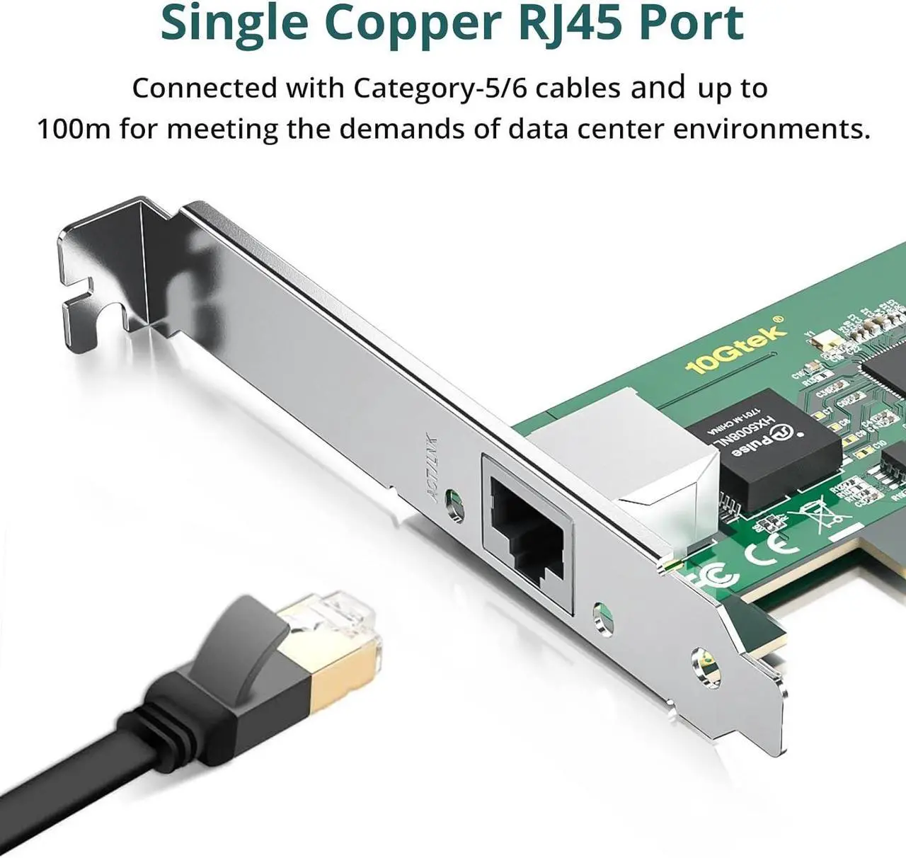 Alt view image 2 of 6 - 1.25G Gigabit Ethernet Server Network Adapter(NIC) Compatible for Intel I210-T1, with Intel I210 Controller, 10/100/1000Mbps Ethernet Network Card, RJ45 Copper Single-Port, PCI-Express 2.1 X1