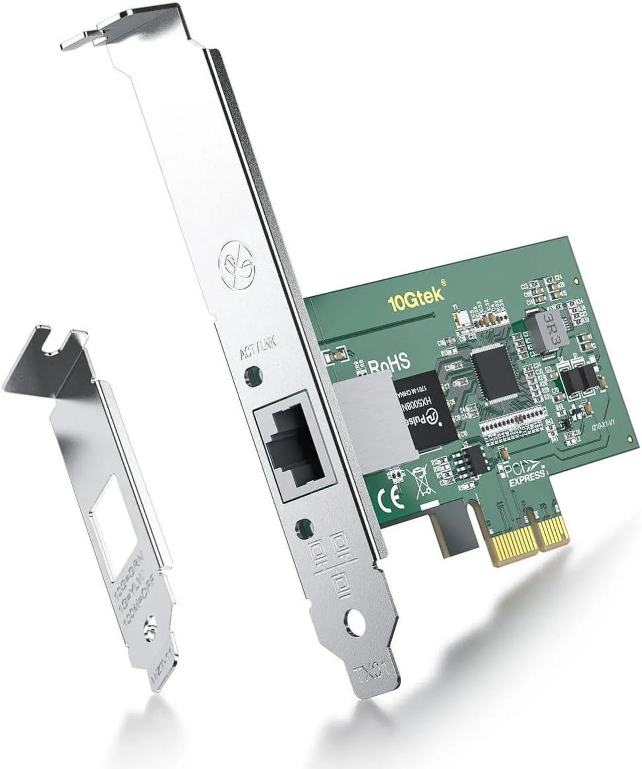 Main image of 1.25G Gigabit Ethernet Server Network Adapter(NIC) Compatible for Intel I210-T1, with Intel I210 Controller, 10/100/1000Mbps Ethernet Network Card, RJ45 Copper Single-Port, PCI-Express 2.1 X1