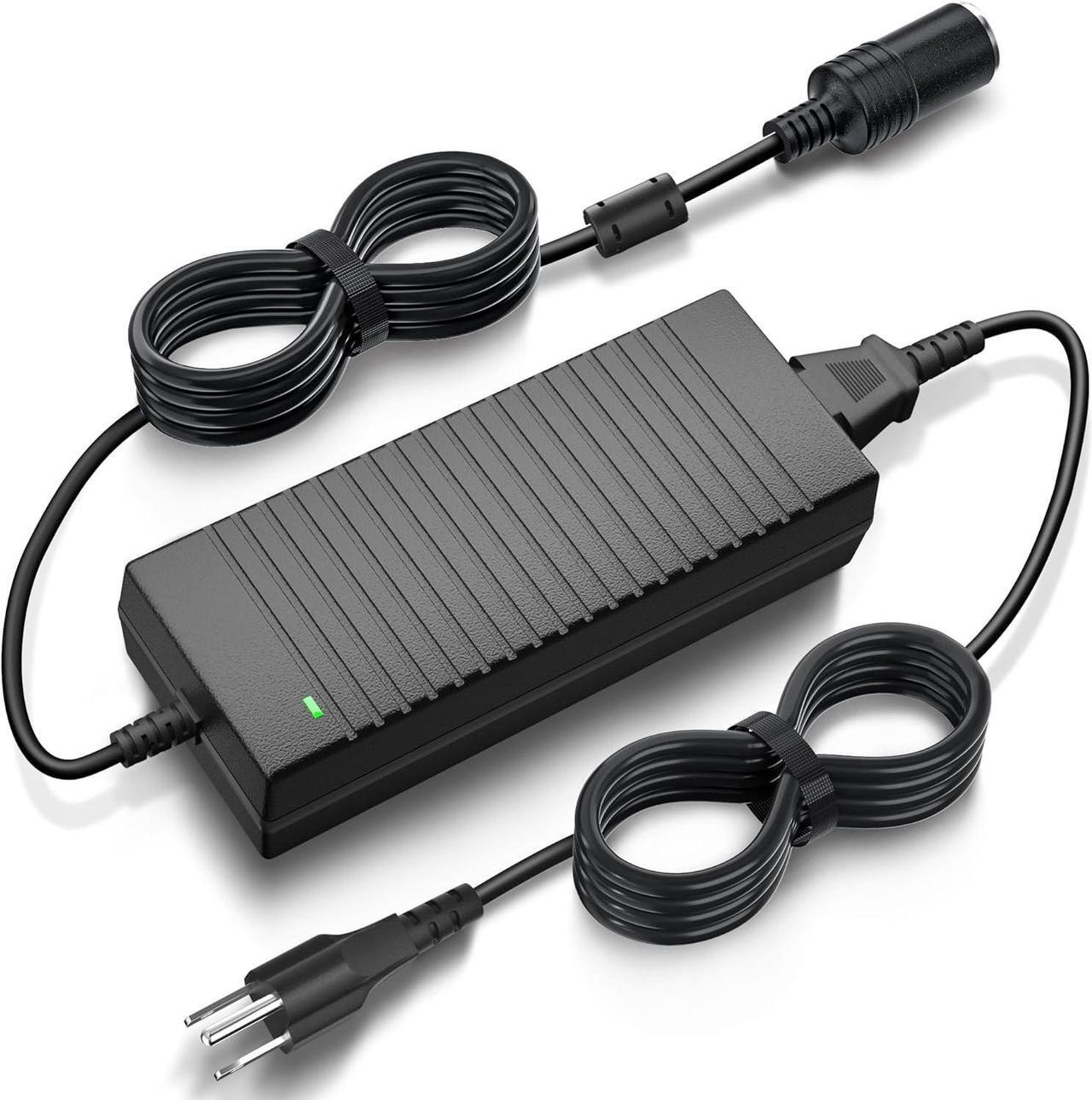 Main image of AC to DC Converter, 120W/10A/7.64FT 110V to 12V Converter, Car Cigarette Lighter Adapter AC/DC Power Supply Socket for Inflator, Car Vacuum Cleaner, Car Refrigerator, etc.