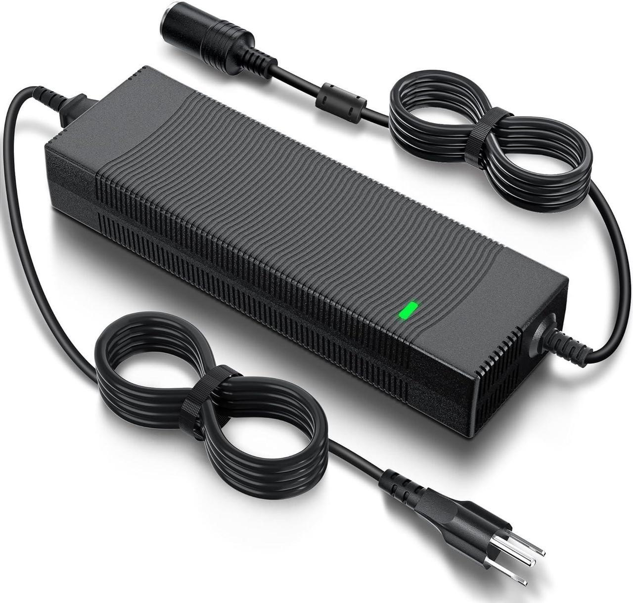 Main image of AC to DC Converter, 15A/180W/7.64ft 110V to 12V Converter with Cooling Fan, Car Cigarette Lighter Socket AC/DC Power Supply Adapter for Inflator, Car Vacuum Cleaner, Car Refrigerator, etc.
