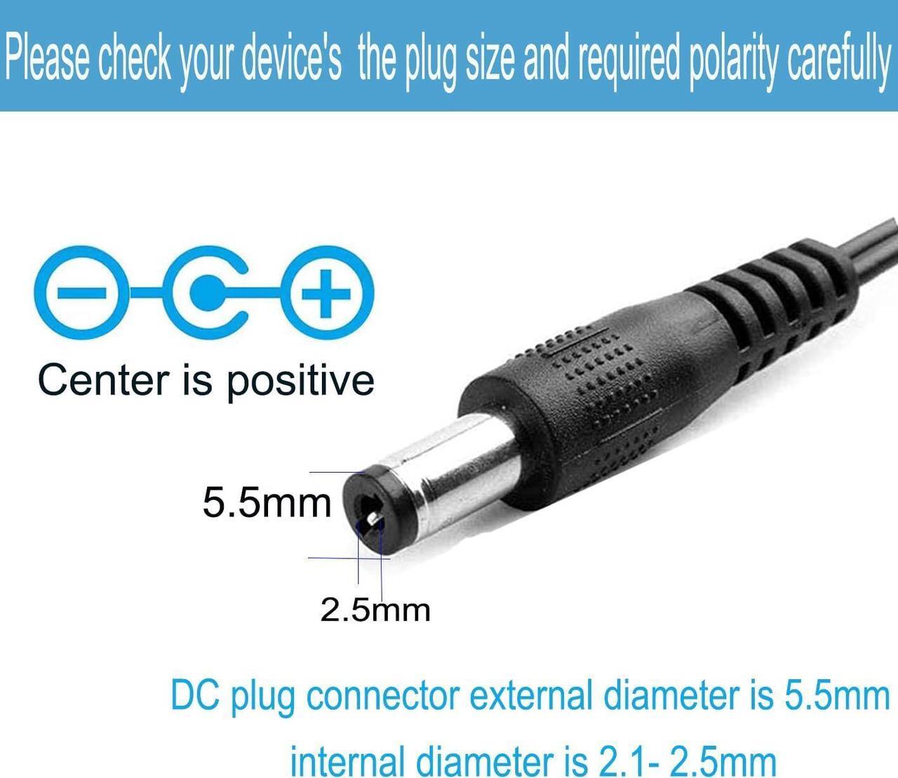 Alt view image 3 of 7 - 12Volt 5A Power Supply Adapter AC 110-240V to DC Converter 12 Volt 5 Amp 3.5A 3A Power Adapter Supply AC/DC Transformer with 5.5mm x 2.5mm Compatible with 5.5x2.1mm DC Output Wall Adapter