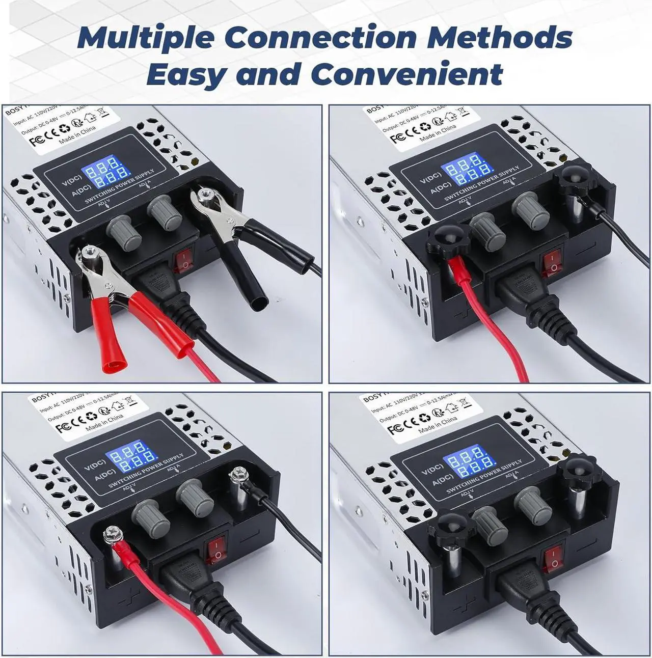 Alt view image 4 of 7 - AC to DC Converter 60V DC Power Supply Adjustable 0-60V 0-10A SMPS Max 600W Switching Power Supply for Led Strip, Motor Pump, CCTV, 3D Printer, Lab Computer