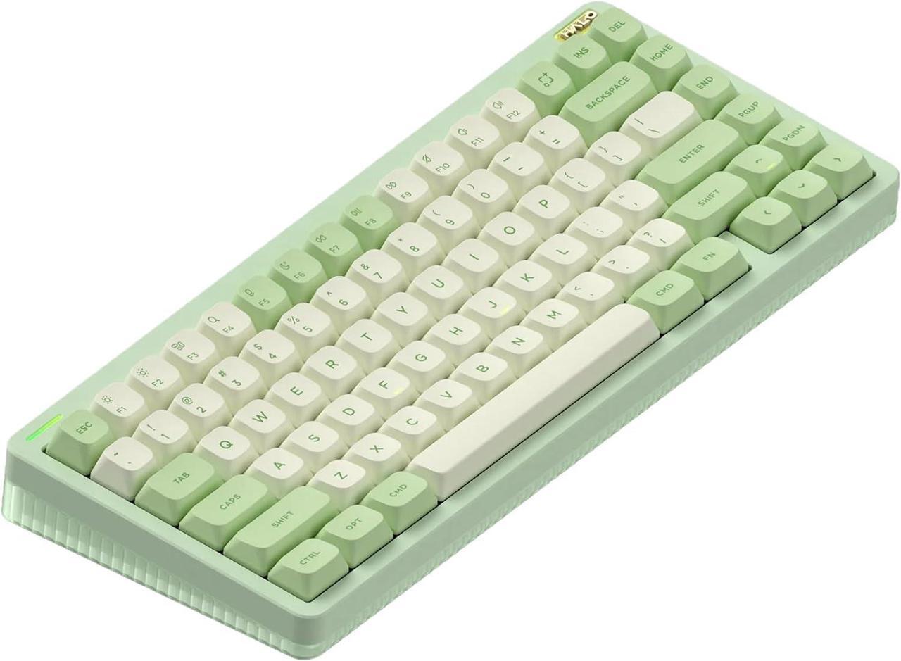 Main image of NUPHY Halo75 V2 Mechancial Gaming Kyeboard,75% Wireless Hot Swappable Bluetooth keyboard,83 Kyes RGB Backlit Keyboard,Support Bluetooth/2.4GHz/USB-C - Green, Raspberry (46gf)