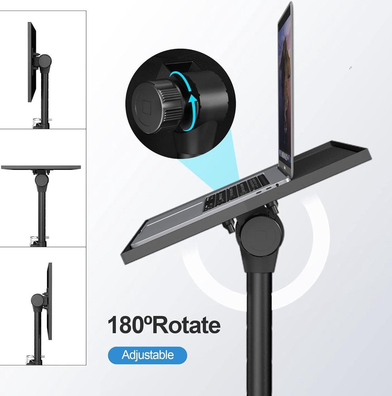 Alt view image 2 of 6 - 63" Tall Projector Stand Tripod,Laptop Tripod Projector Stand Adjustable Height 22 to 63 Inches, Projector Tripod Stand, Tripod for Porjector, Projector Stand for Outdoor Movies