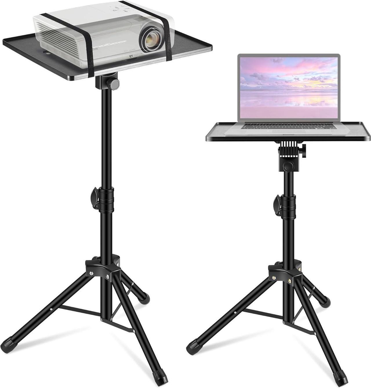 Main image of Projector Stand Tripod, 21" to 54" Height Adjustable Portable Laptop Tripod Stand Music Stand Projector Tripod for Outdoor Office Home Stage Studio Podium Computer DJ Racks