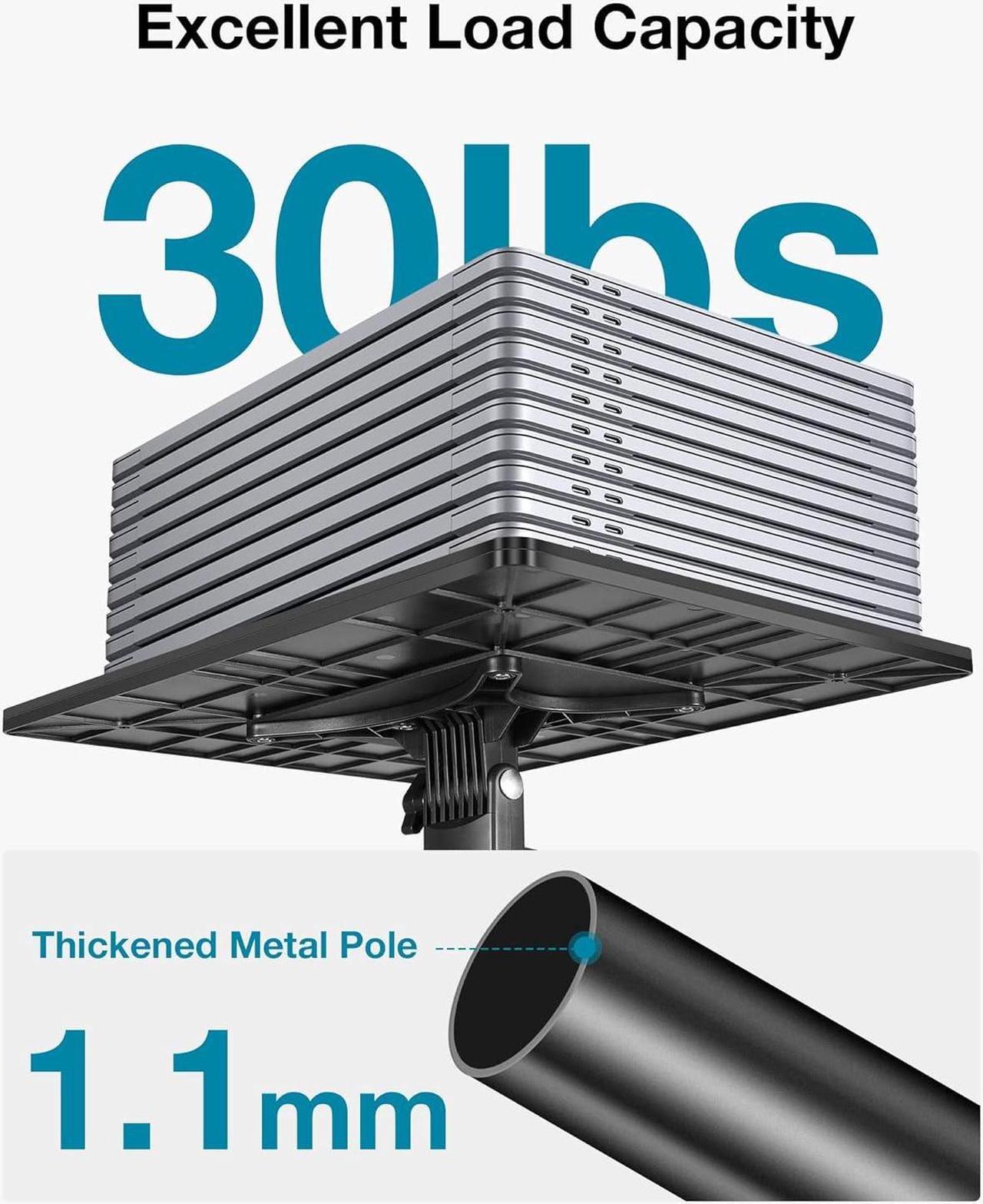 Alt view image 4 of 7 - Projector Stand Tripod, 21" to 54" Height Adjustable Portable Laptop Tripod Stand Music Stand Projector Tripod for Outdoor Office Home Stage Studio Podium Computer DJ Racks