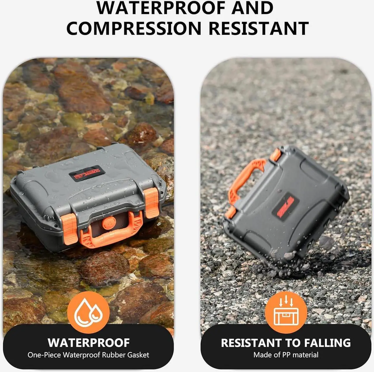 Alt view image 4 of 7 - OSMO Pocket 3 Hard Case, Multifunctional Portable Waterproof Hard Case for DJI Pocket 3 Creator Combo Camera Accessories
