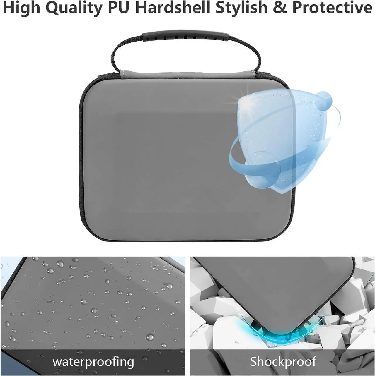 Alt view image 4 of 6 - Hard Carrying Case for DJI Osmo Pocket 3/ Creator Combo, Portable Osmo Pocket 3 Storage Case Carry Bag, DJI Pocket 3 Accessories [Case Only]