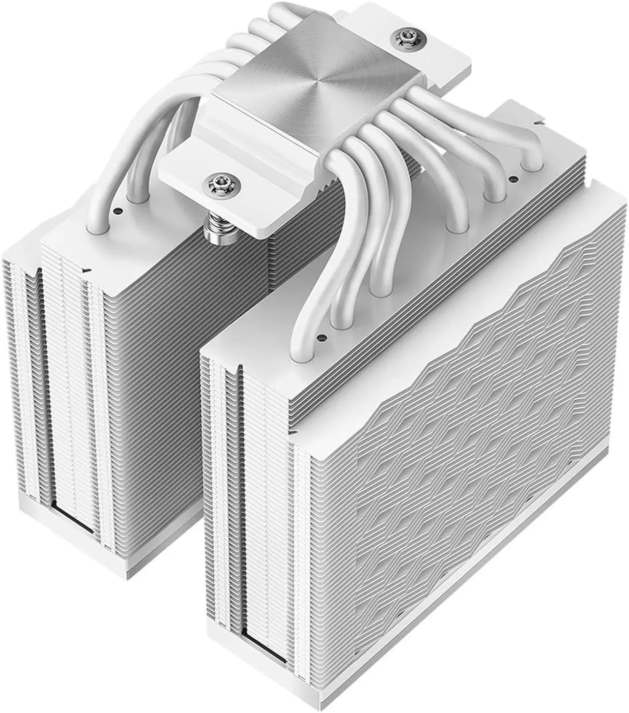 Alt view image 5 of 5 - CPU Cooler TDP 265W CPU Air Cooler Dual Tower CPU Fan 6 HeatPipe CPU Cooling System with Three Modes PWM Silent Fans, Easy Install Air Cooler for Intel LGA 115X/1200/1700,AMD AM4/AM5, White