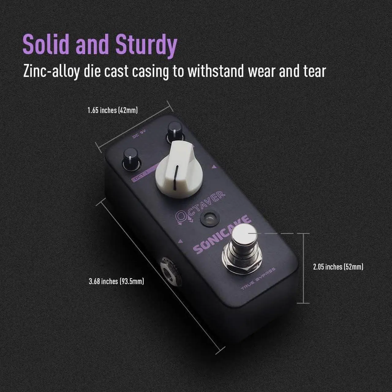 Alt view image 5 of 7 - Octave Guitar Pedal Octave Pedal Guitar Effects Pedal Analog Classic Bass Octaver True Bypass