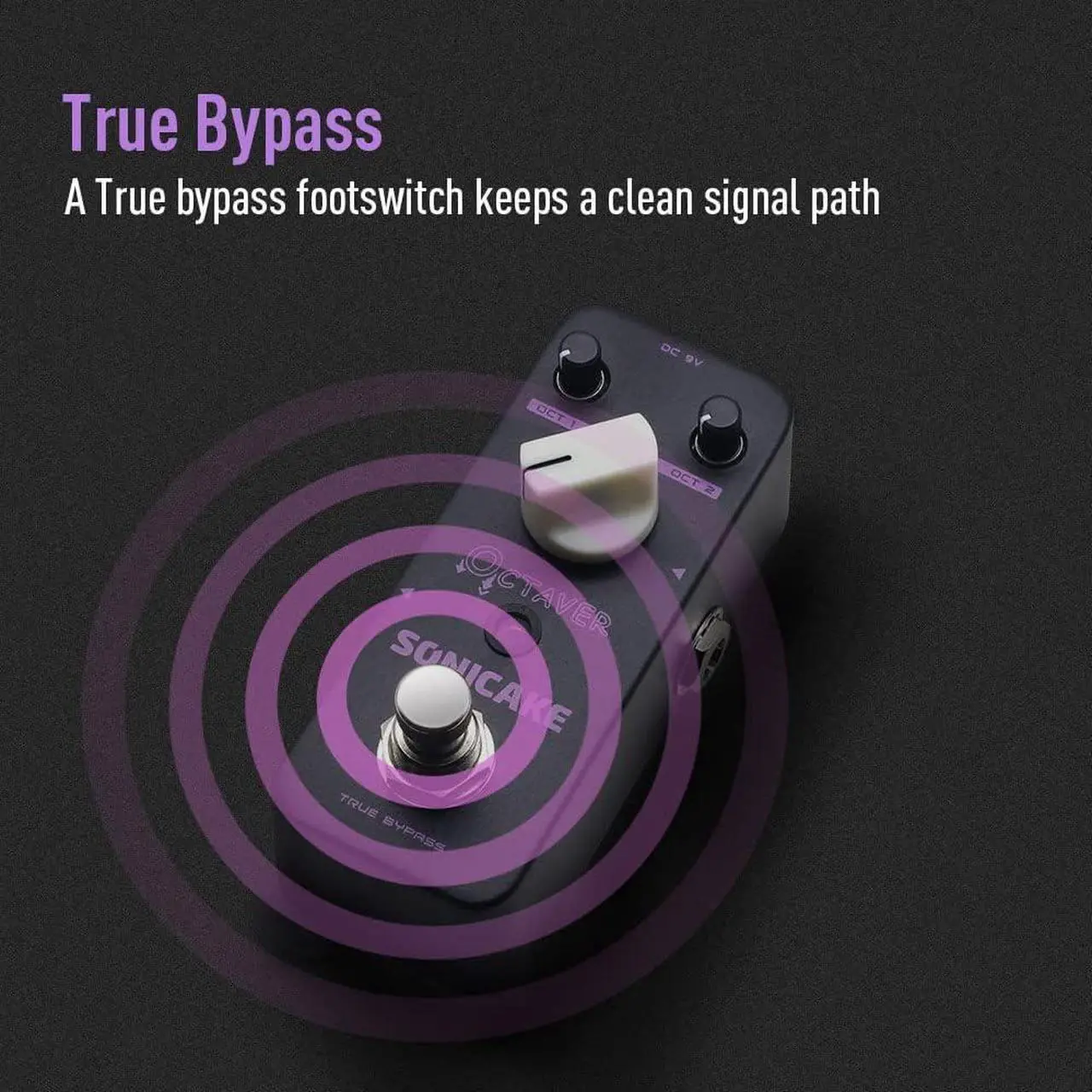 Alt view image 4 of 7 - Octave Guitar Pedal Octave Pedal Guitar Effects Pedal Analog Classic Bass Octaver True Bypass