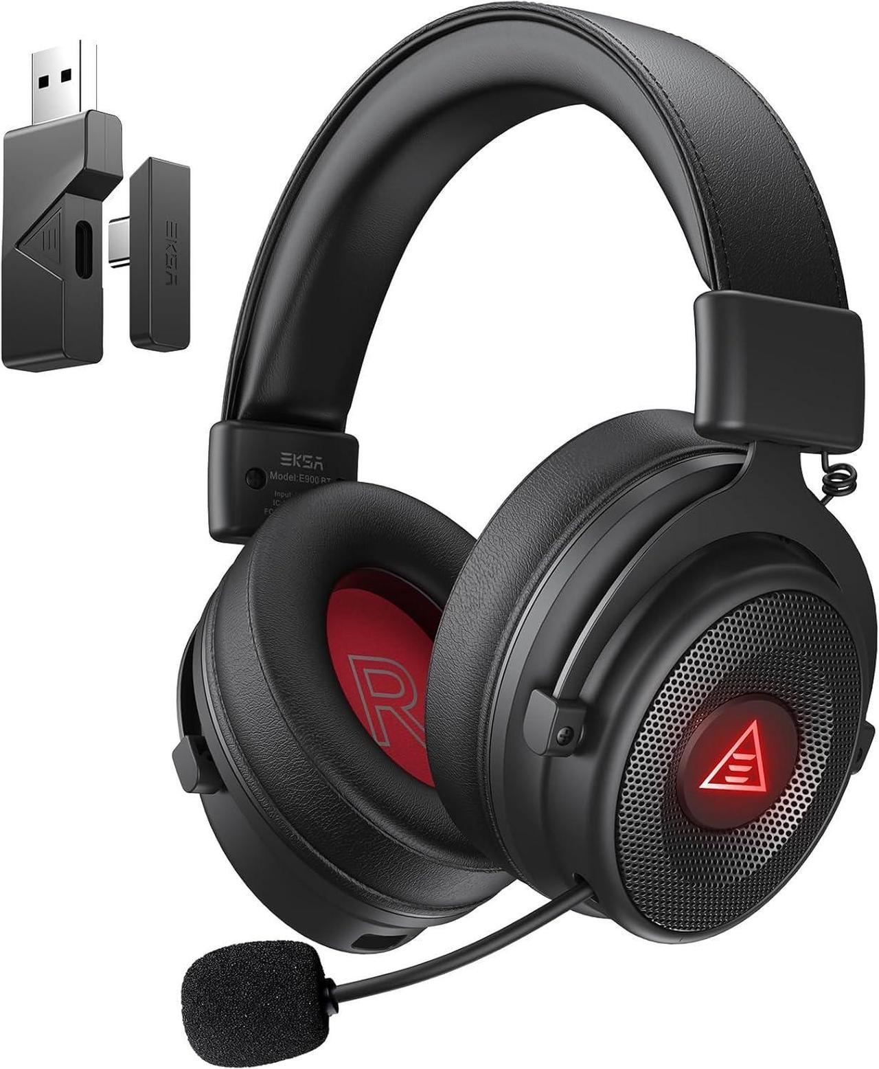 Main image of USB Gaming Headset for PC - Computer Headset with Detachable Noise Cancelling Mic, 7.1 Surround Sound, 50MM Driver - Headphones with Microphone for PS4/PS5, Xbox One, Laptop, Office (Wireless)
