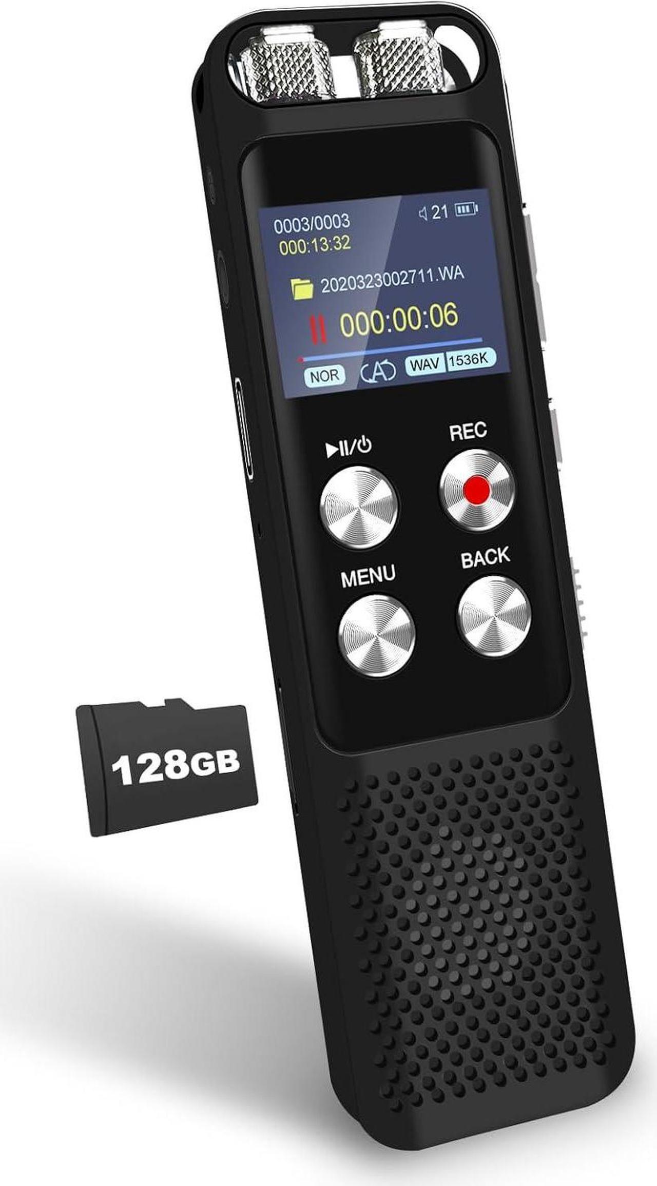 Main image of 136GB Digital Voice Recorder: Voice Activated Recorders with Playback, Audio Recording Device for Lectures Meetings, Dictaphone Sound Portable Tape Recorder with Password | USB