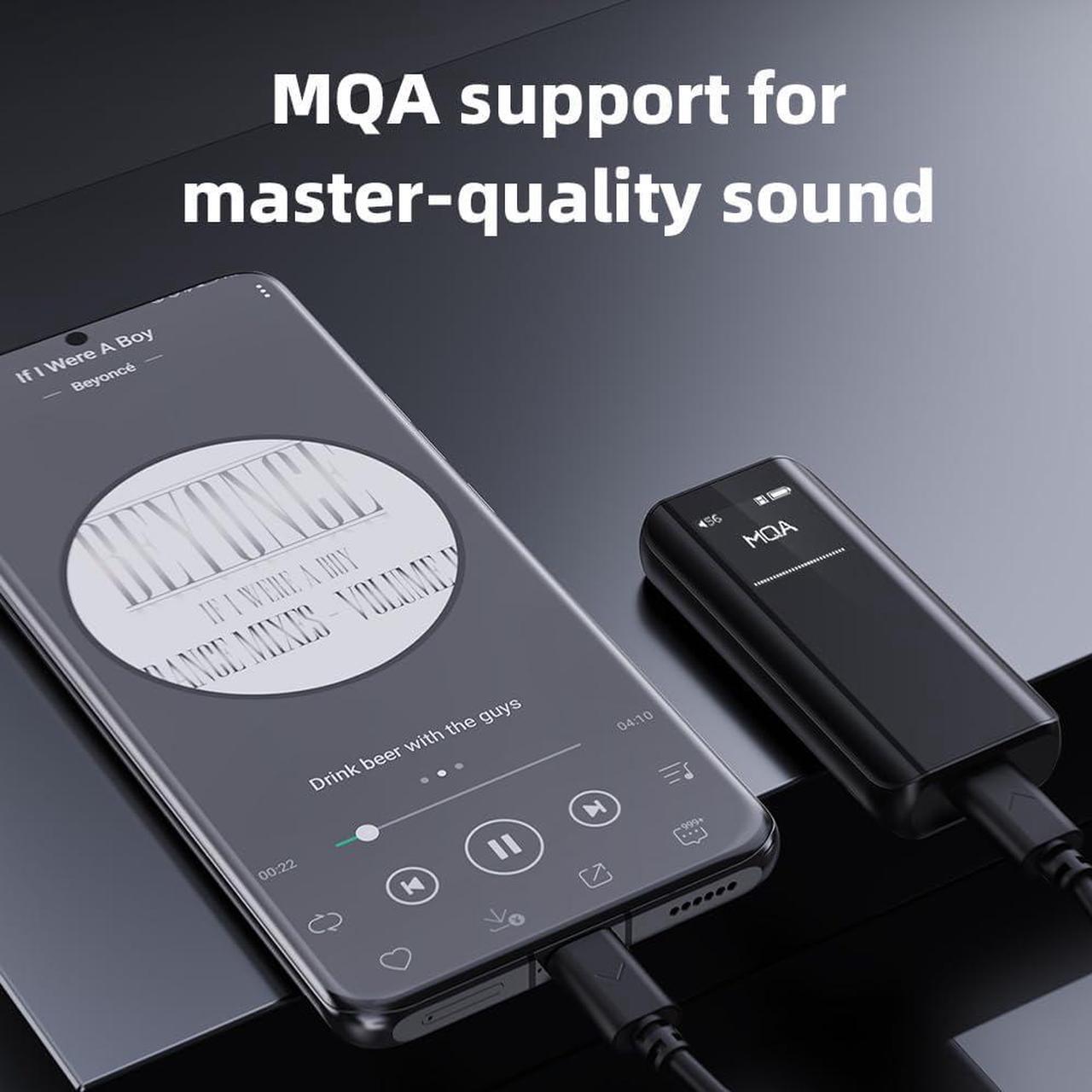 Alt view image 6 of 7 - FiiO BTR15 Headphone Amps Bluetooth 5.1 Receiver High Resolution 384K/32Bit Native DSD256 USB DAC Supports LDAC/aptX HD/MQA for Smartphones/PC/Car/Home Audio (Black)
