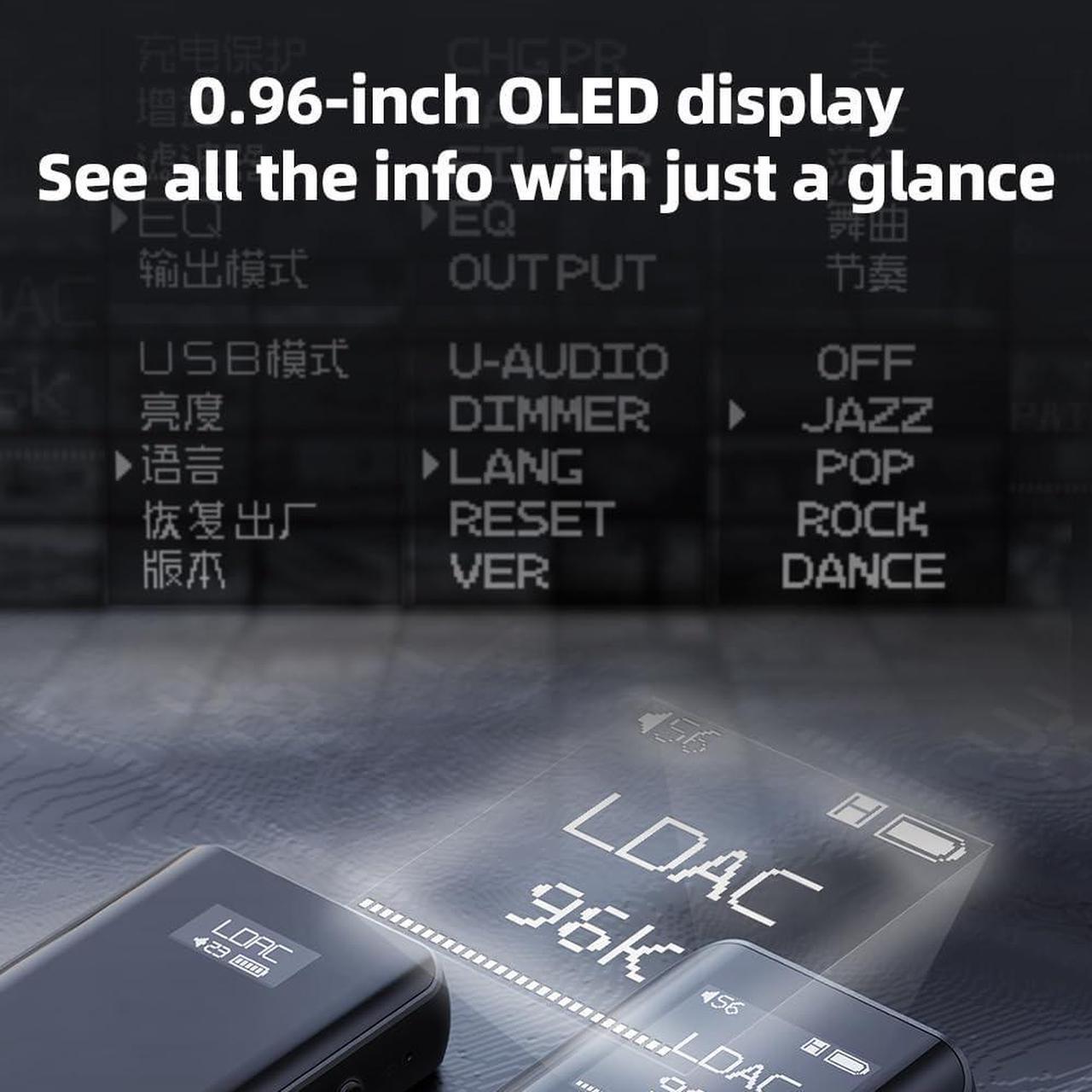 Alt view image 7 of 7 - FiiO BTR15 Headphone Amps Bluetooth 5.1 Receiver High Resolution 384K/32Bit Native DSD256 USB DAC Supports LDAC/aptX HD/MQA for Smartphones/PC/Car/Home Audio (Black)