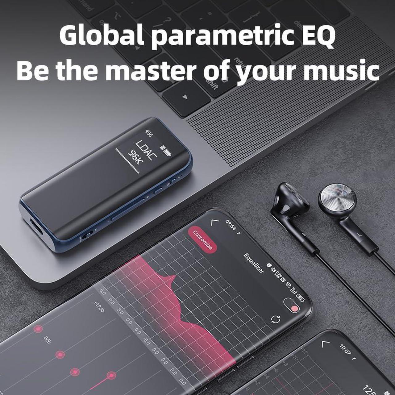 Alt view image 4 of 7 - FiiO BTR15 Headphone Amps Bluetooth 5.1 Receiver High Resolution 384K/32Bit Native DSD256 USB DAC Supports LDAC/aptX HD/MQA for Smartphones/PC/Car/Home Audio (Black)