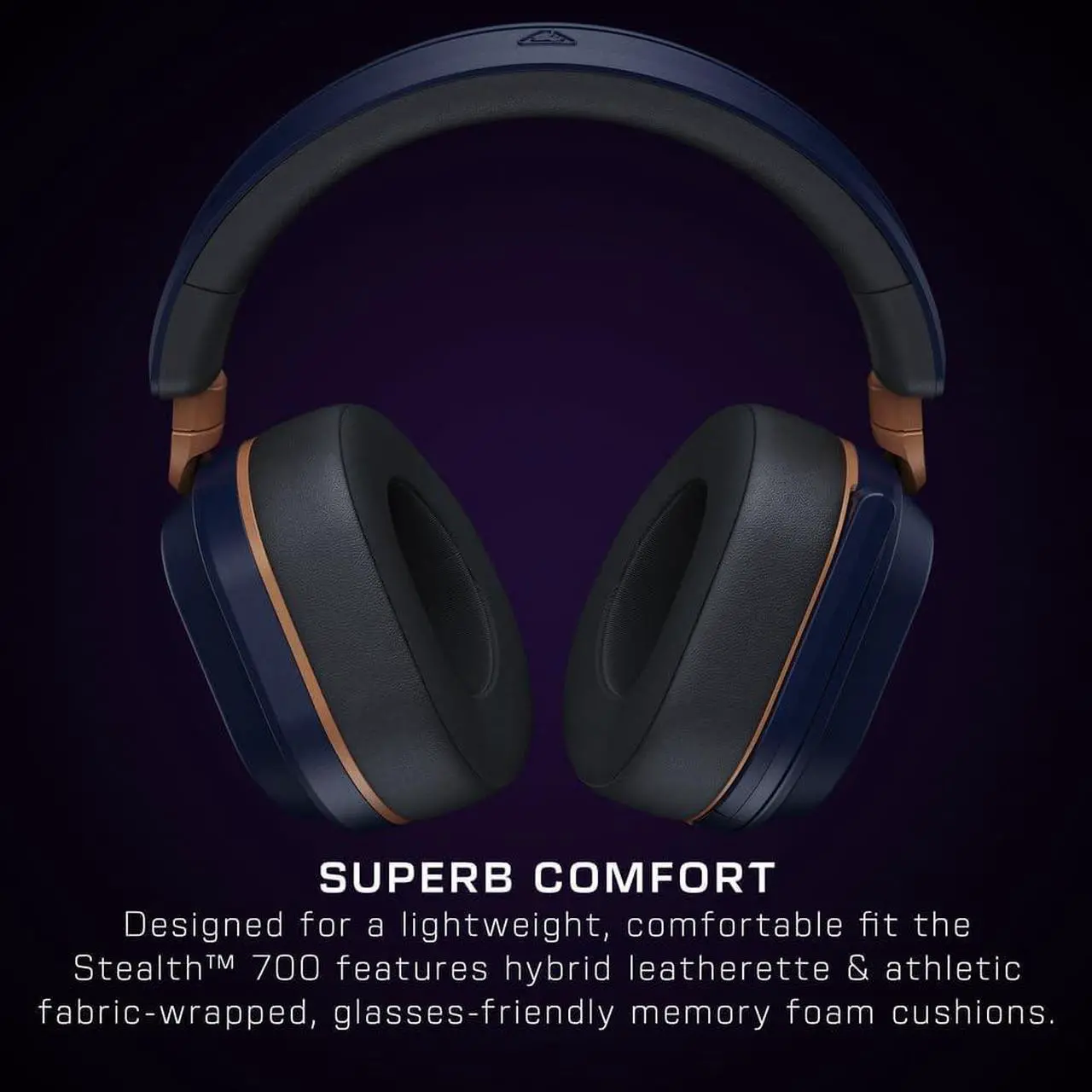 Alt view image 5 of 7 - Turtle Beach Stealth 700 Gen 3 Wireless Multiplatform Amplified Gaming Headset for Xbox Series X|S, Xbox One, PC, PS5, Mobile  60mm Drivers, AI Noise-Cancelling Mic, Bluetooth, 80-Hr Battery  Cobalt