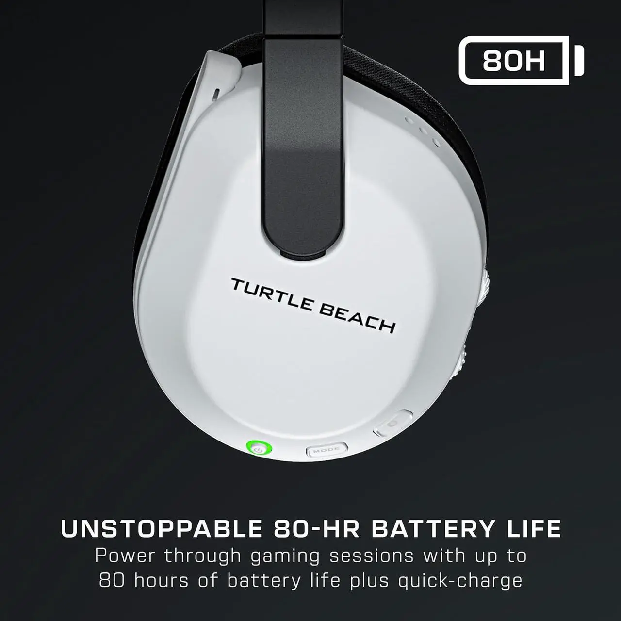 Alt view image 3 of 7 - Turtle Beach Stealth 600 Gen 3 Wireless Multiplatform Amplified Gaming Headset for Xbox Series X|S, Xbox One, PC, PS5, PS4, Mobile  Bluetooth, 80-Hr Battery, AI Noise-Cancelling Mic  White