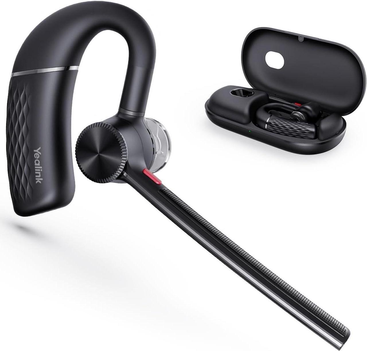Main image of BH71 Bluetooth Headset Upgraded,Wireless Earphone with 4 Noise Cancelling Microphone,Adjustable Ear Hook,Compatible with iOS/Android Cell Phone,Driving,Office Work