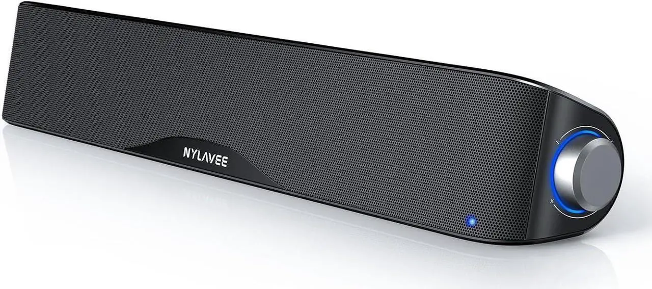 Main image of Computer Speakers, HiFi Sound Quality Computer Sound Bar, USB Powered PC Speakers, Bluetooth 5.0 and 3.5mm Aux-in Computer Speakers for Desktop, Laptops, PCs, Phones, Tablets, Xbox, Gaming Speakers