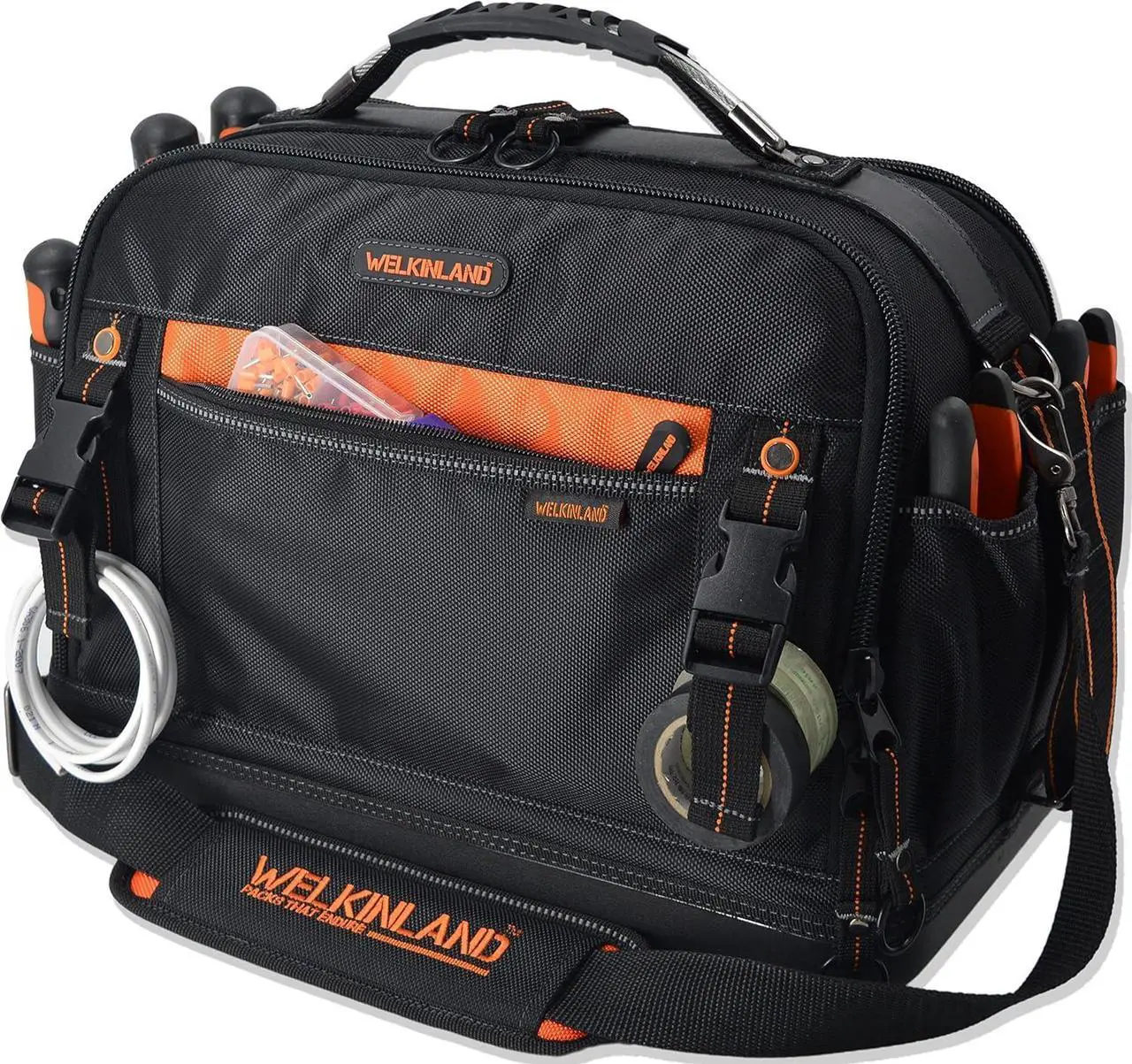 Main image of 42-Pockets Tool bags for men, HVAC tool bag, Tool bag organizer, Electrician tool bag, Tools bag, Tool tote bag,Tool tote, Waterproof tool bag, Tool bags for electricians