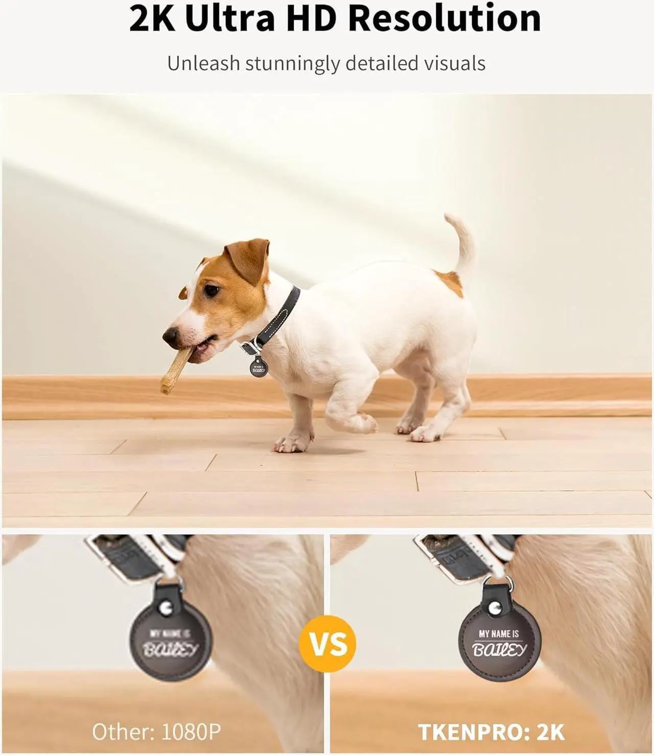 Alt view image 3 of 7 - 2K Pet Camera Treat Dispenser, 360°View Dog Camera with Phone App, 5G&2.4G WiFi 2-Way Talk Pet Camera Indoor for Cats Remote Treat Tossing, Motion Alerts, Auto Tracking