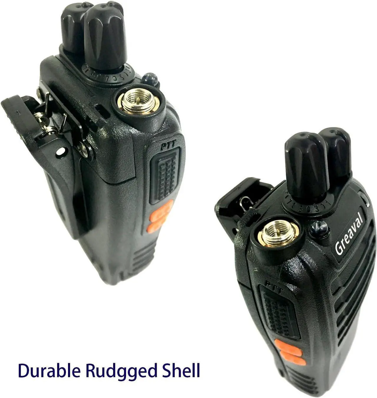 Alt view image 4 of 7 - Walkie Talkies Rechargeable Long Range Two-Way Radio with Earpiece,16-Channel UHF Handheld Walky Talky with Flashlight Li-ion Battery and Charger(2 Pack)