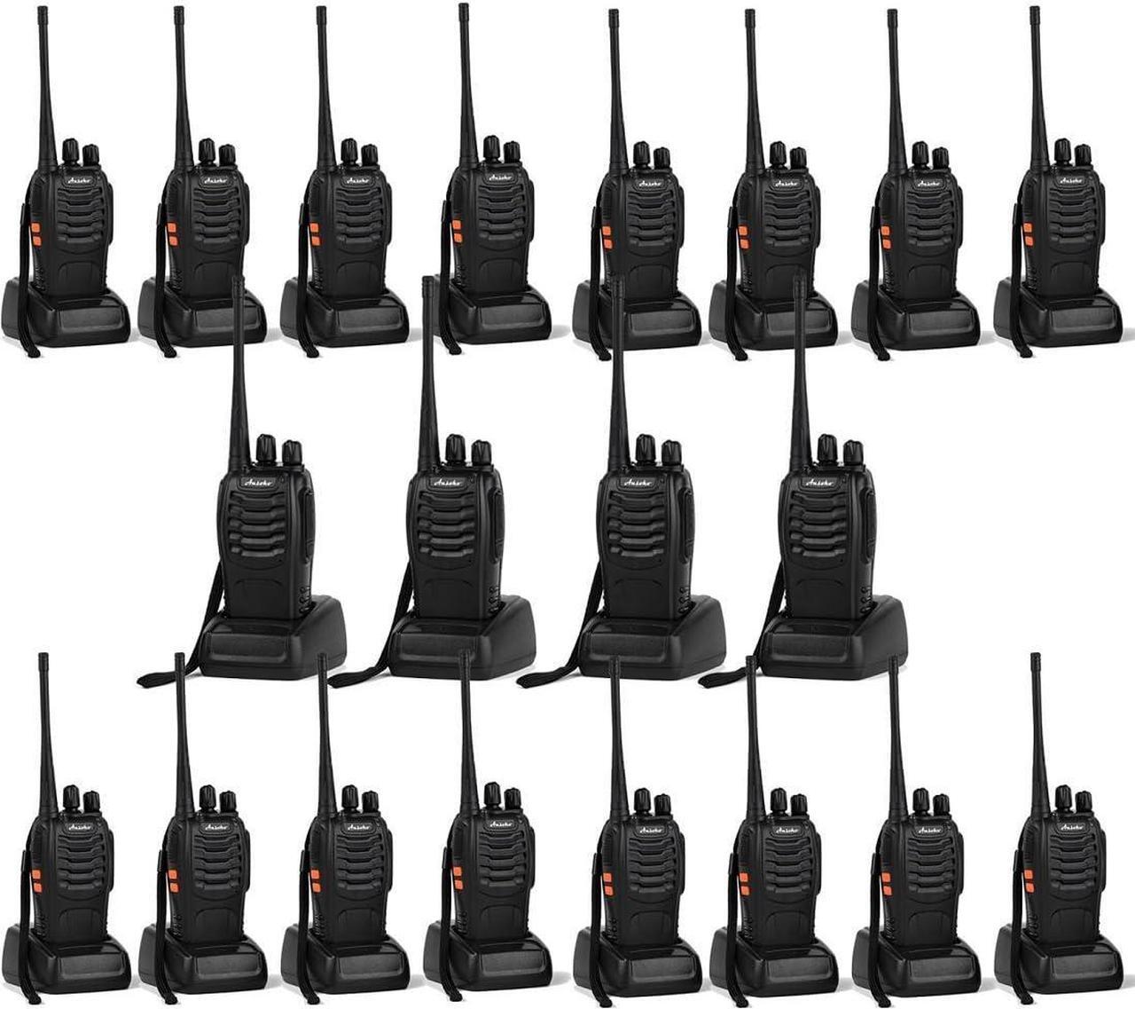 Main image of 20 Pack Walkie talkies Long Range with Earpiece Rechargeable UHF 2 Way Radio 16-Channel for Outdoor Warehouse Factory Security Com Travel etc.(Pack of 20)