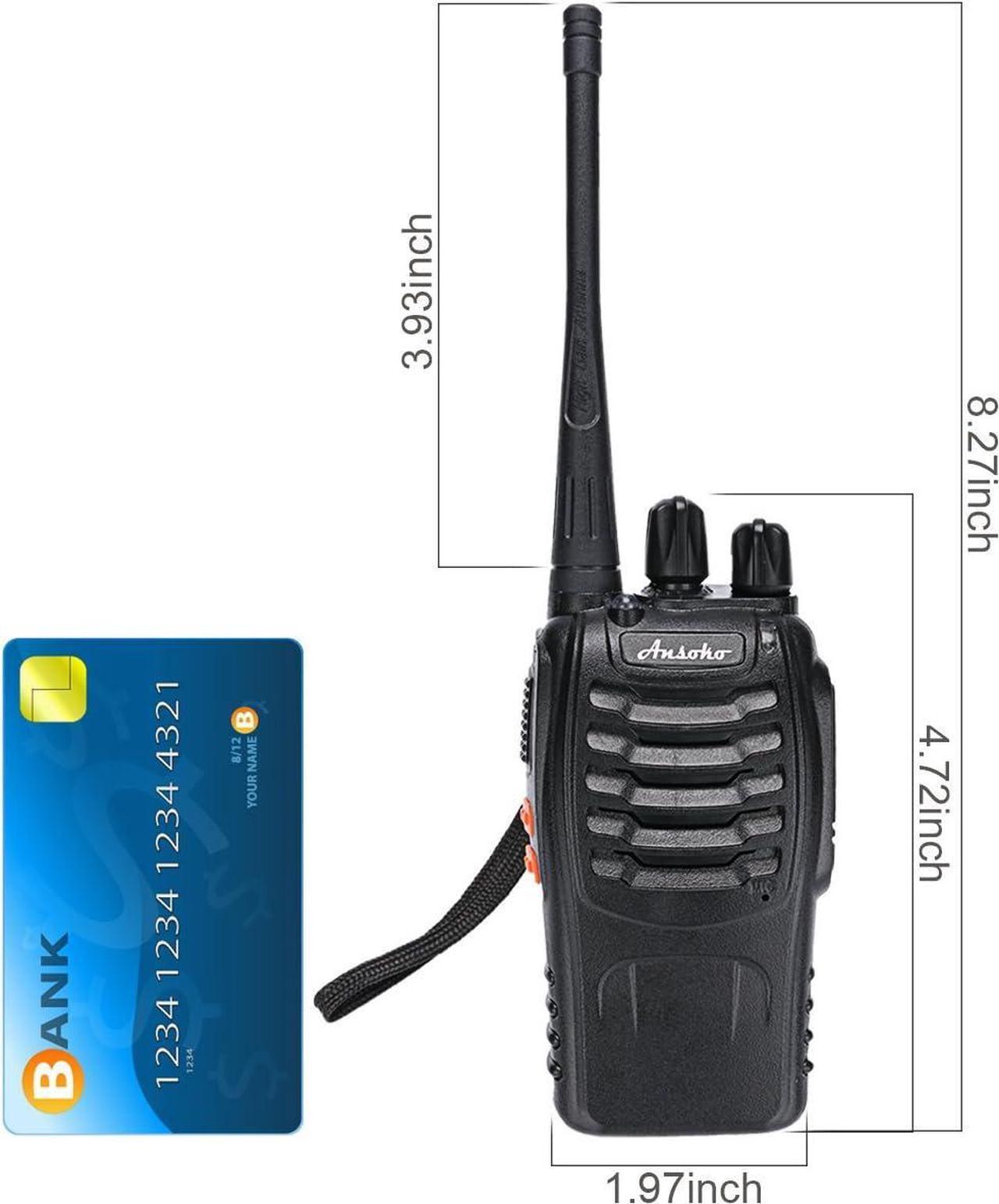 Alt view image 6 of 7 - 20 Pack Walkie talkies Long Range with Earpiece Rechargeable UHF 2 Way Radio 16-Channel for Outdoor Warehouse Factory Security Com Travel etc.(Pack of 20)