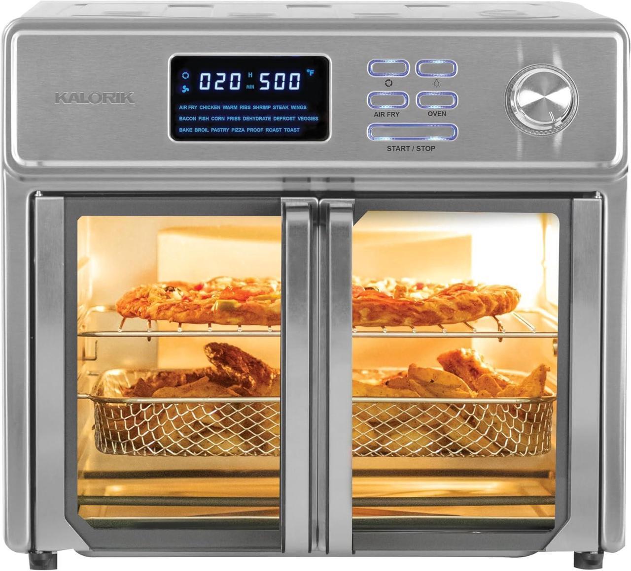 Main image of Kalorik MAXX® Digital Air Fryer Oven, 26 Quart, 10-in-1 Countertop Toaster Oven & Air Fryer Combo-21 Presets up to 500 degrees, Includes 9 Accessories & Cookbook