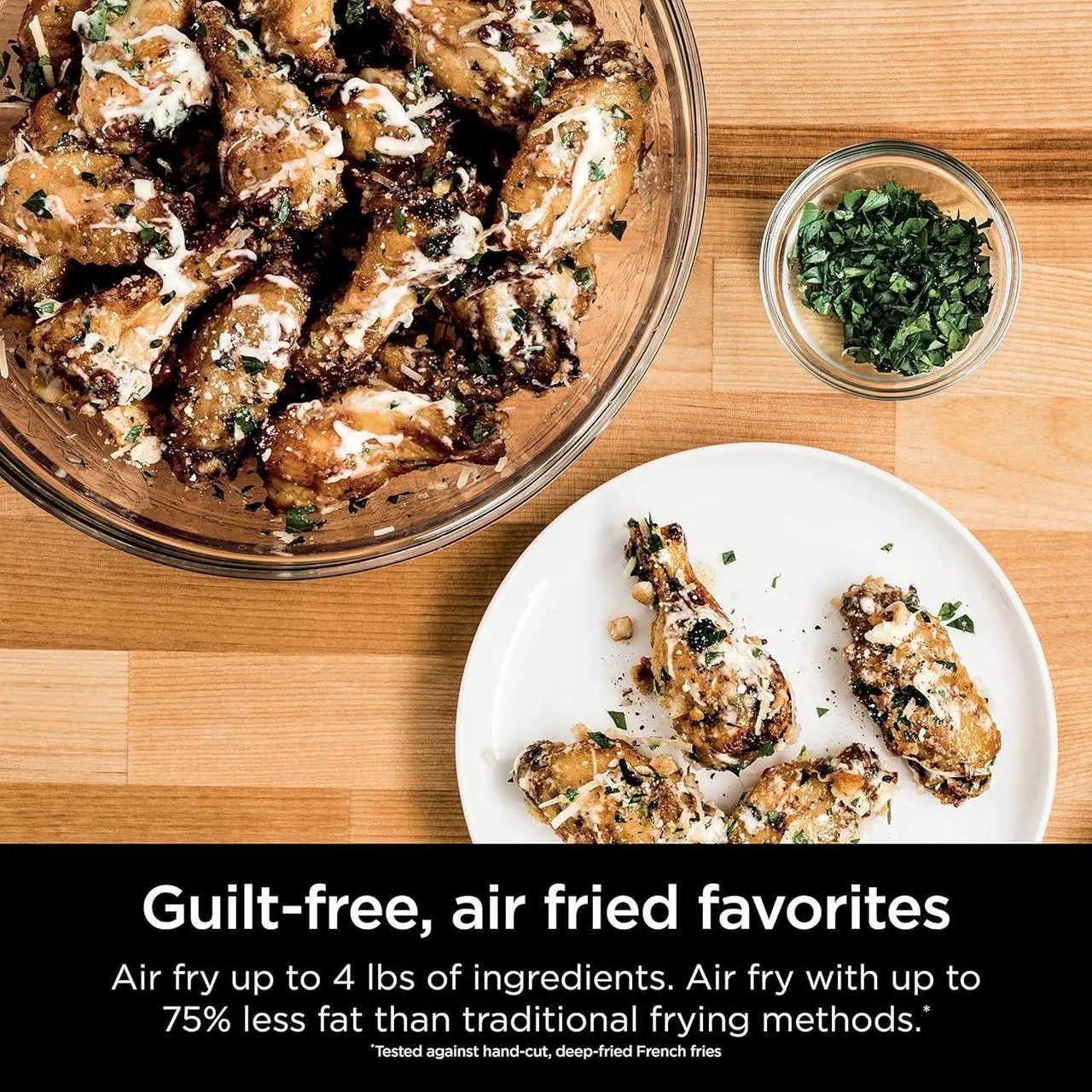 Alt view image 7 of 7 - Ninja SP201 Digital Air Fry Pro Countertop 8-in-1 Oven with Extended Height, XL Capacity, Flip Up & Away Capability for Storage Space, with Air Fry Basket, Wire Rack & Crumb Tray, Silver