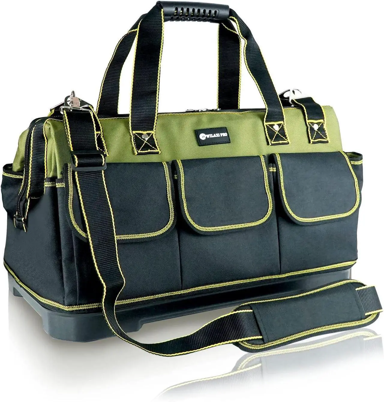 Main image of 20inch Tool Bag for Men Women Heavy Duty with Waterproof Molded Base Large Tool Bag, Wide Mouth Tool Tote, Artisan Carpenter Electricians Tool Bags,Adjustable Shoulder Strap Organizer
