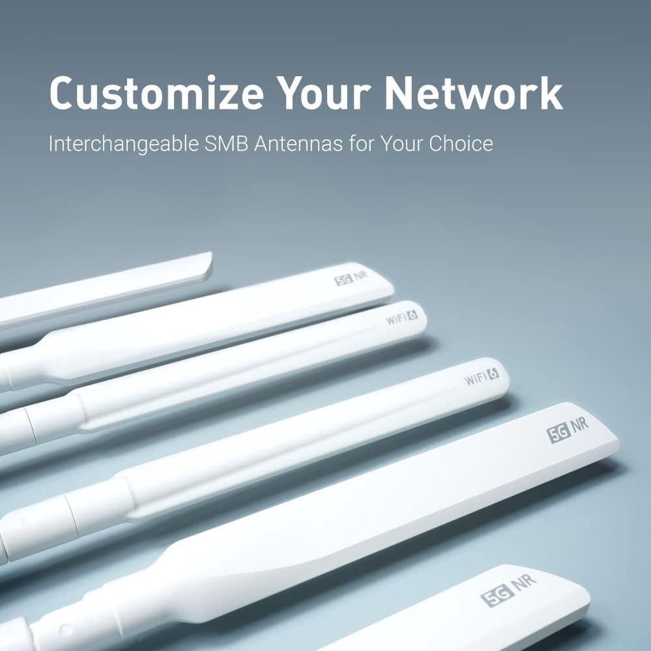 Alt view image 7 of 7 - GL.iNet GL-X3000 (Spitz AX) Cellular Gateway 5G Router for House & RV, Wi-Fi 6, Detachable Antennas, Dual-SIM, T-Mobile & AT&T IoT Device Certified, Family/Rural Area/Road Trips (Free 10GB SIM Card)